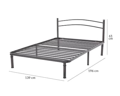 Foto 6 | Cama Matrimonial Aurora de Metal