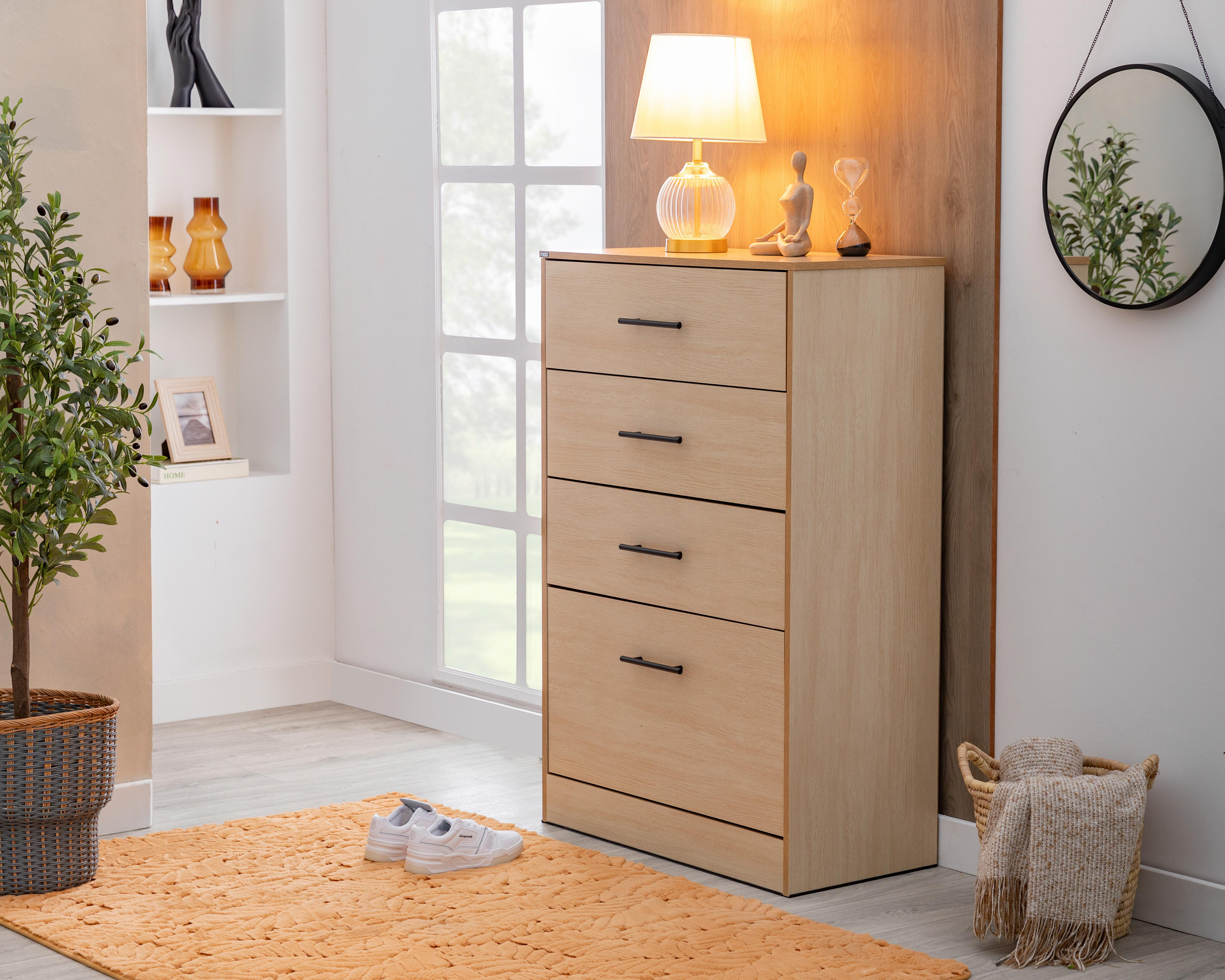 Cómoda Mobi Marsella Roble 80 cm