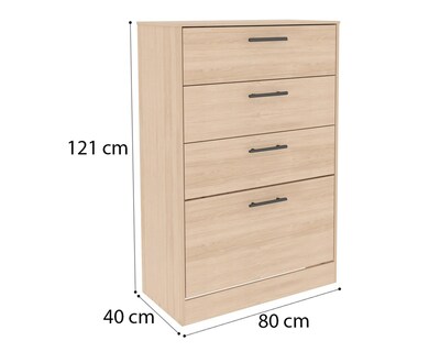 Foto 5 | Cómoda Mobi Marsella Roble 80 cm