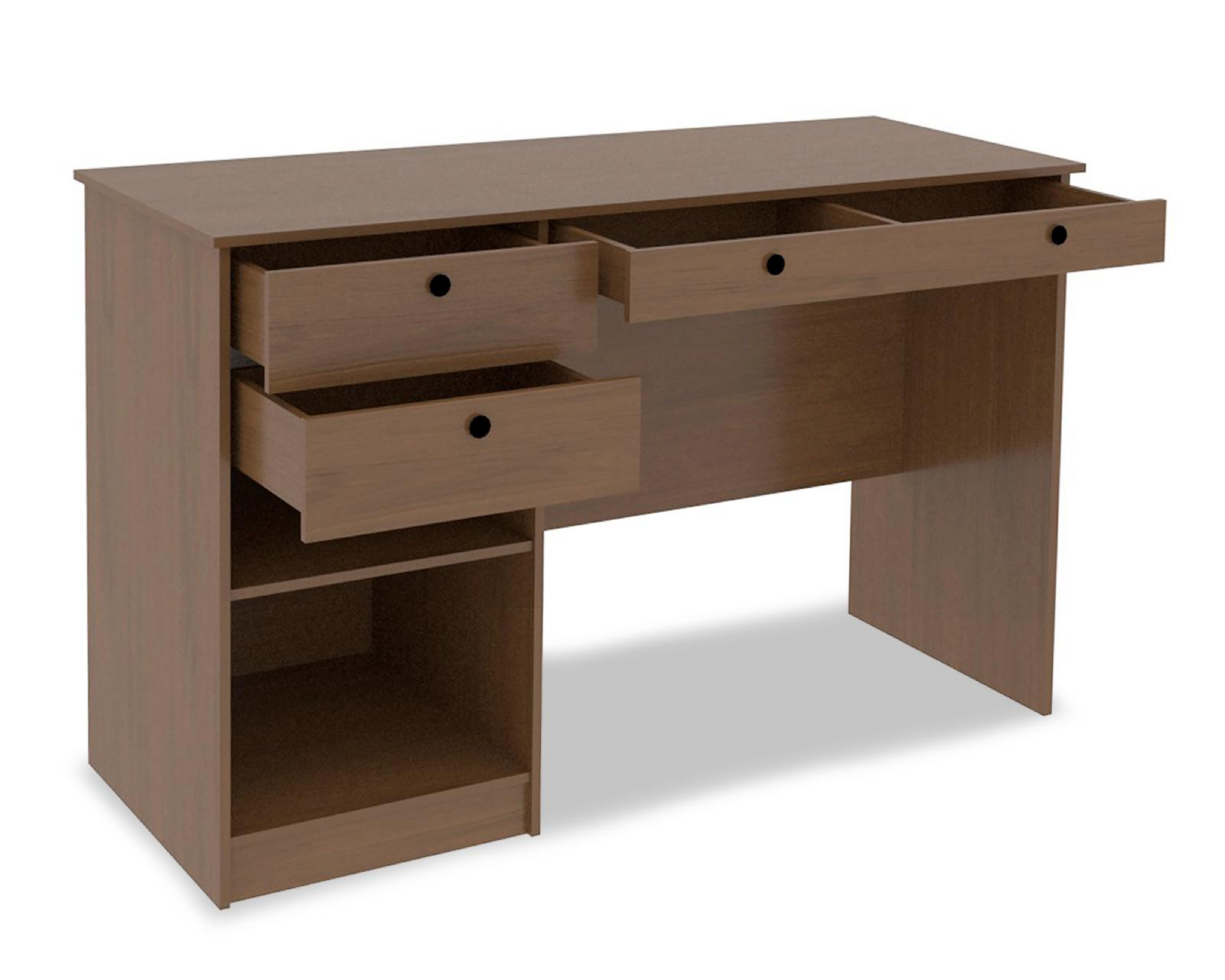 Foto 5 pulgar | Escritorio de Madera Mobi Emilia Nogal