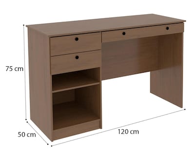 Foto 6 | Escritorio de Madera Mobi Emilia Nogal