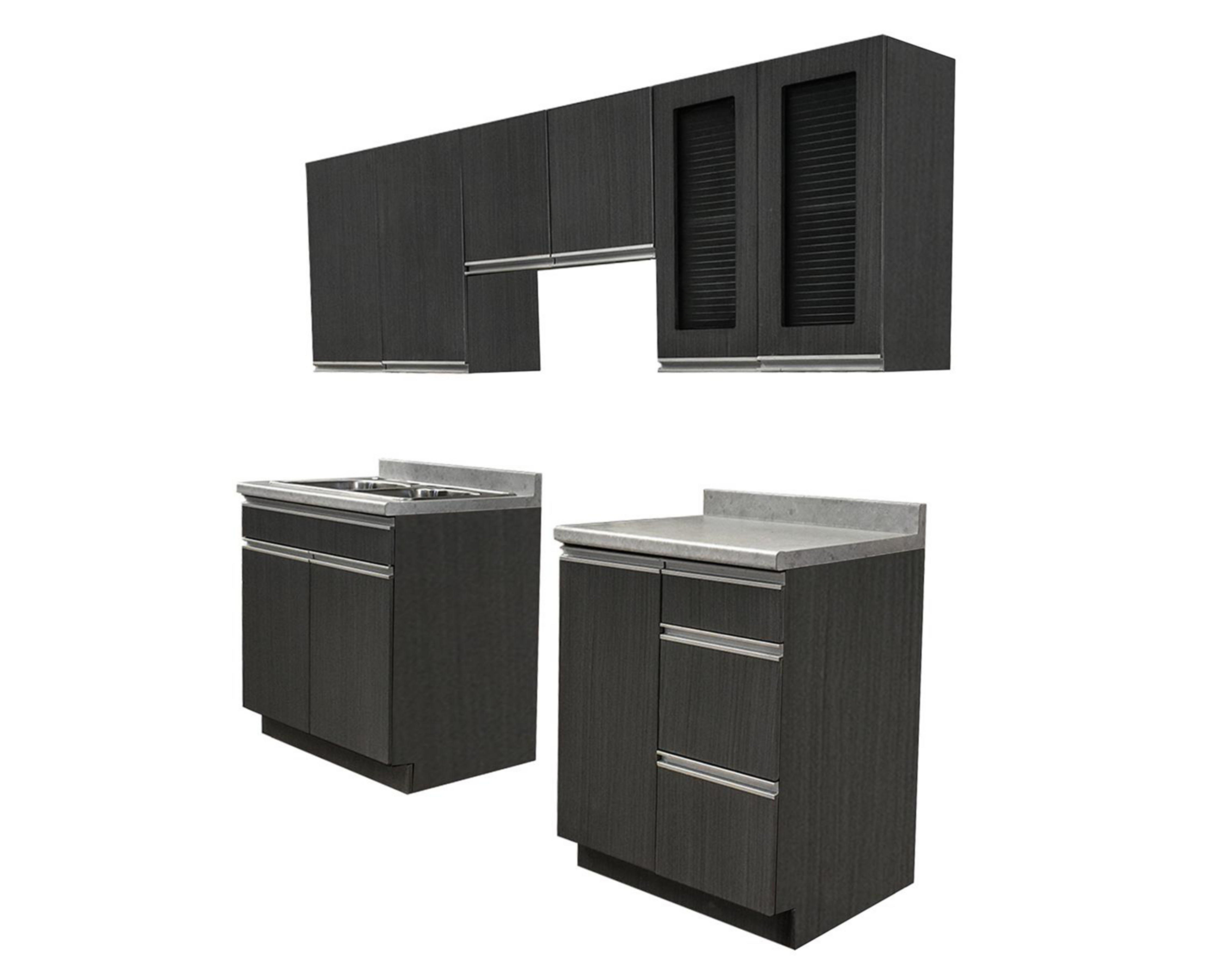 Foto 3 pulgar | Cocina Integral Venecia Gris 240 cm