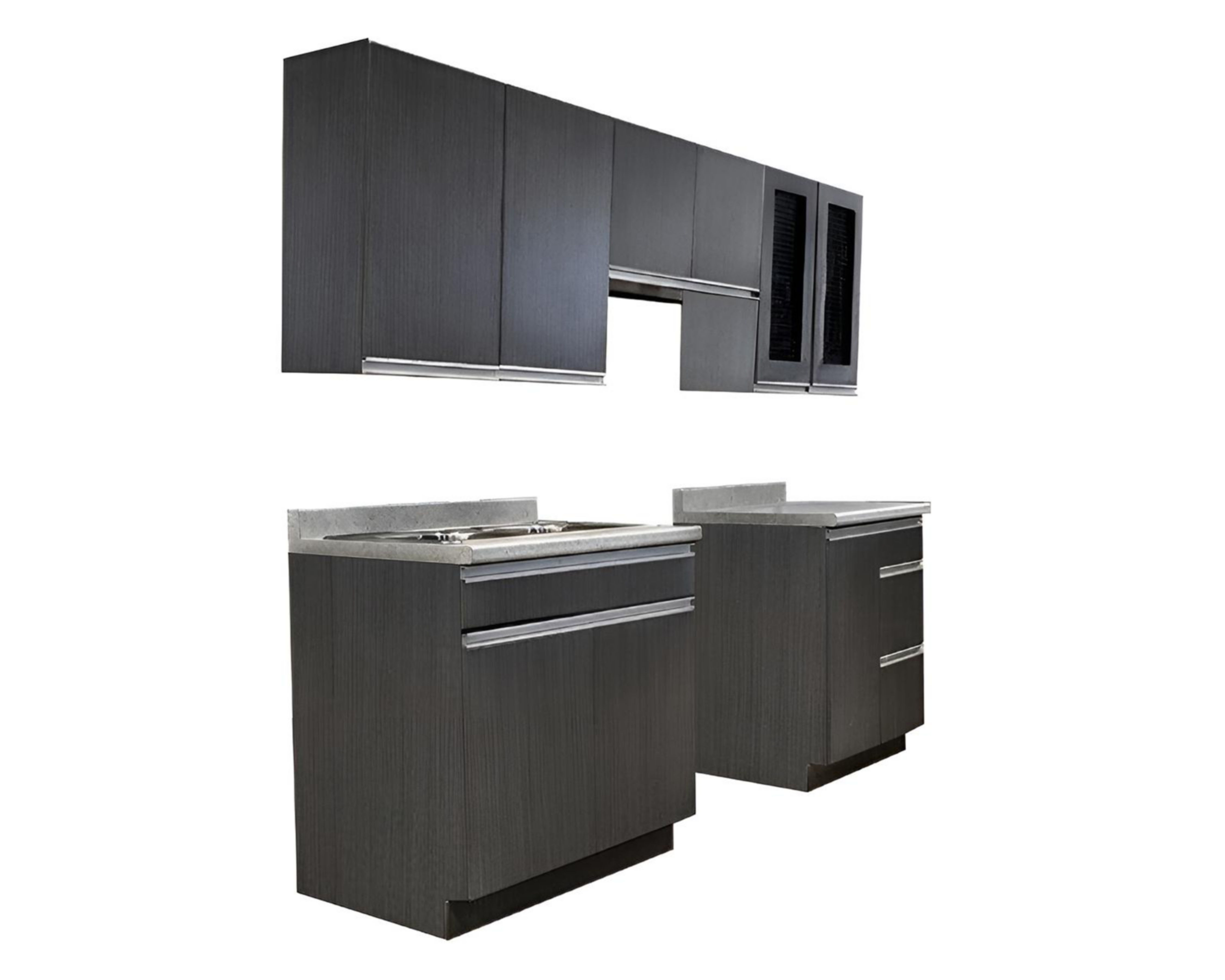 Foto 5 pulgar | Cocina Integral Venecia Gris 240 cm