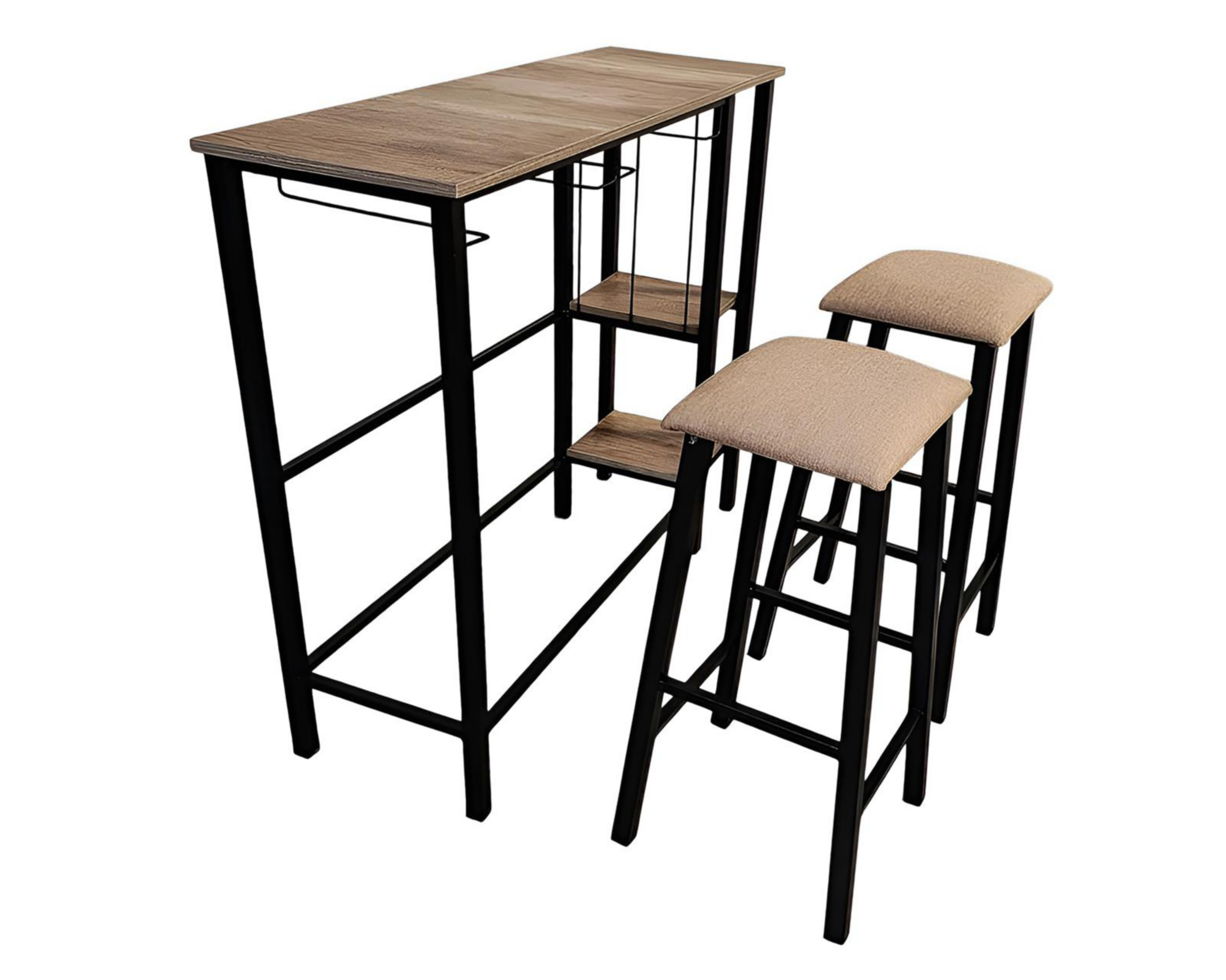 Foto 4 pulgar | Mesa con Bancos Tubacc Ontario 105 x 124 cm