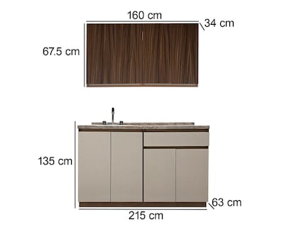 Foto 6 | Cocina Integral Tulum Multicolor 215 cm
