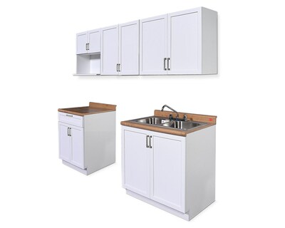 Foto 1 | Cocina Integral Malta Blanca 240 cm