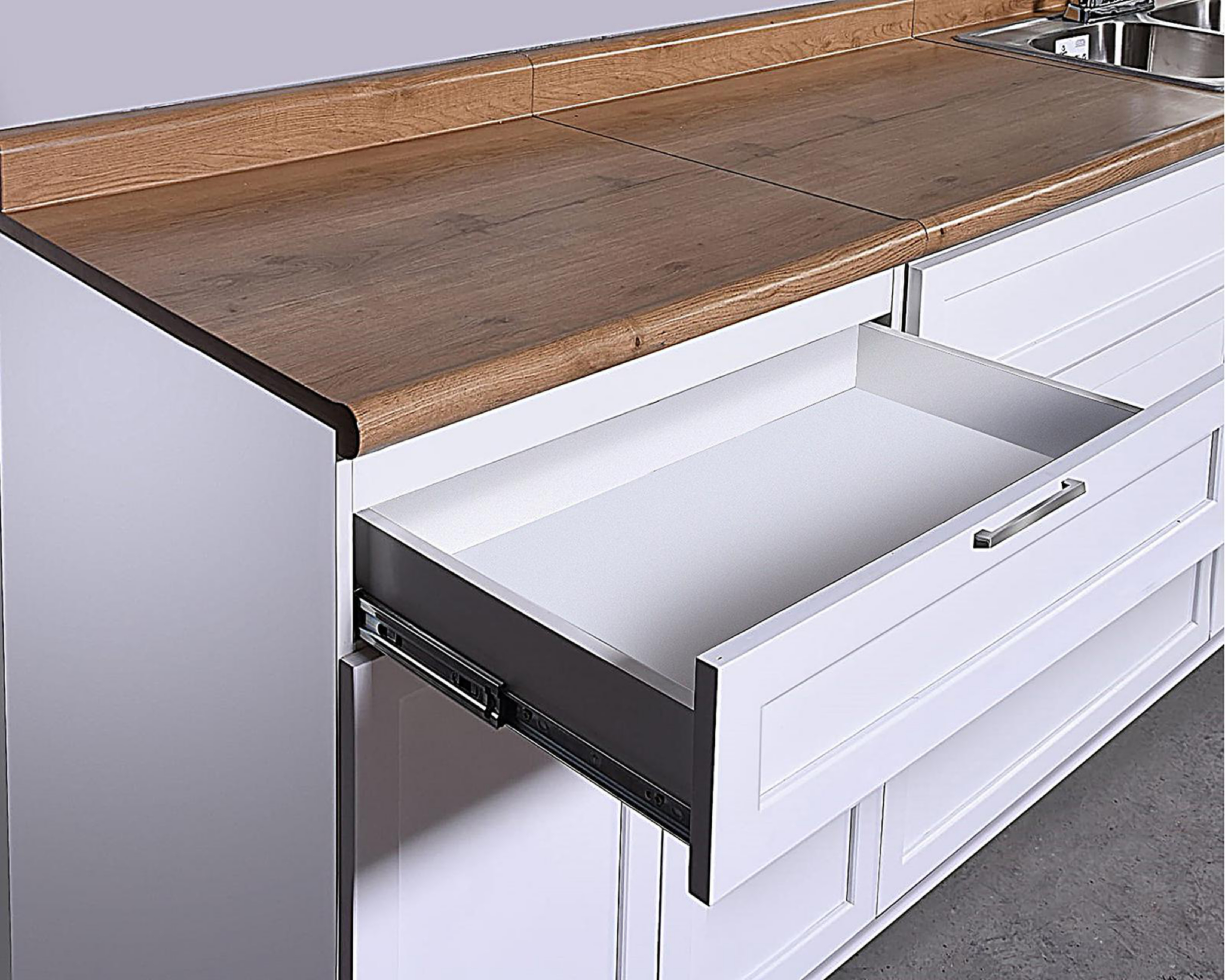 Foto 5 pulgar | Cocina Integral Malta Blanca 240 cm