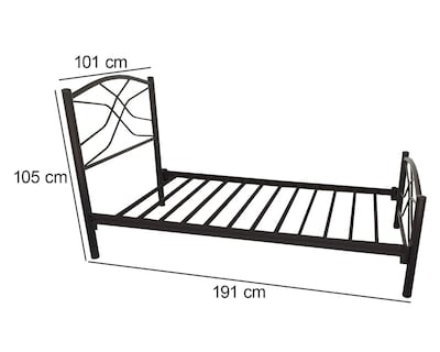 Foto 5 | Cama Individual Henry de Acero