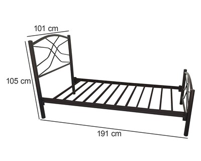 Foto 6 | Cama Individual Henry de Acero