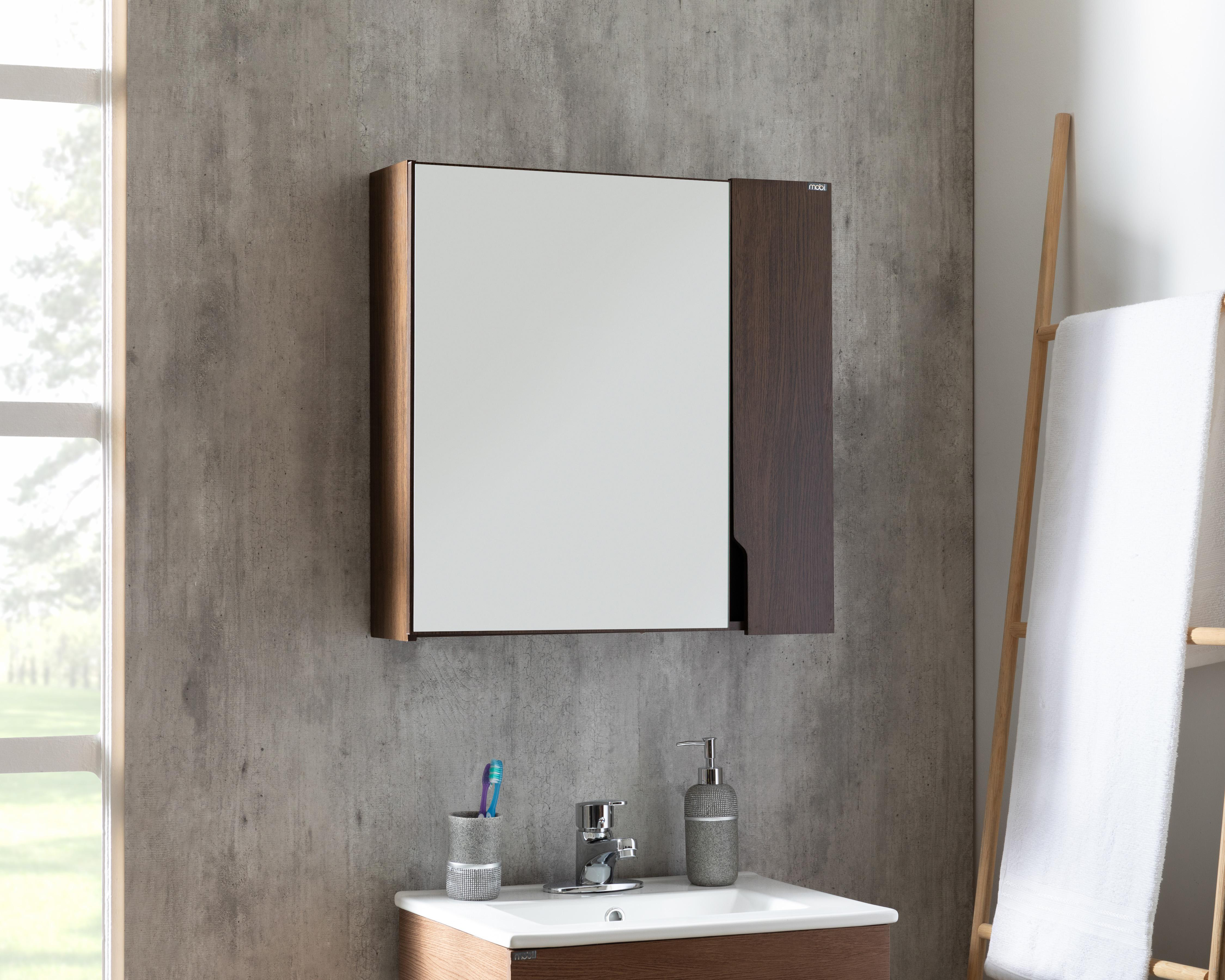 Foto 1 | Mueble para Baño Mobi Virginia Tabaco con Espejo