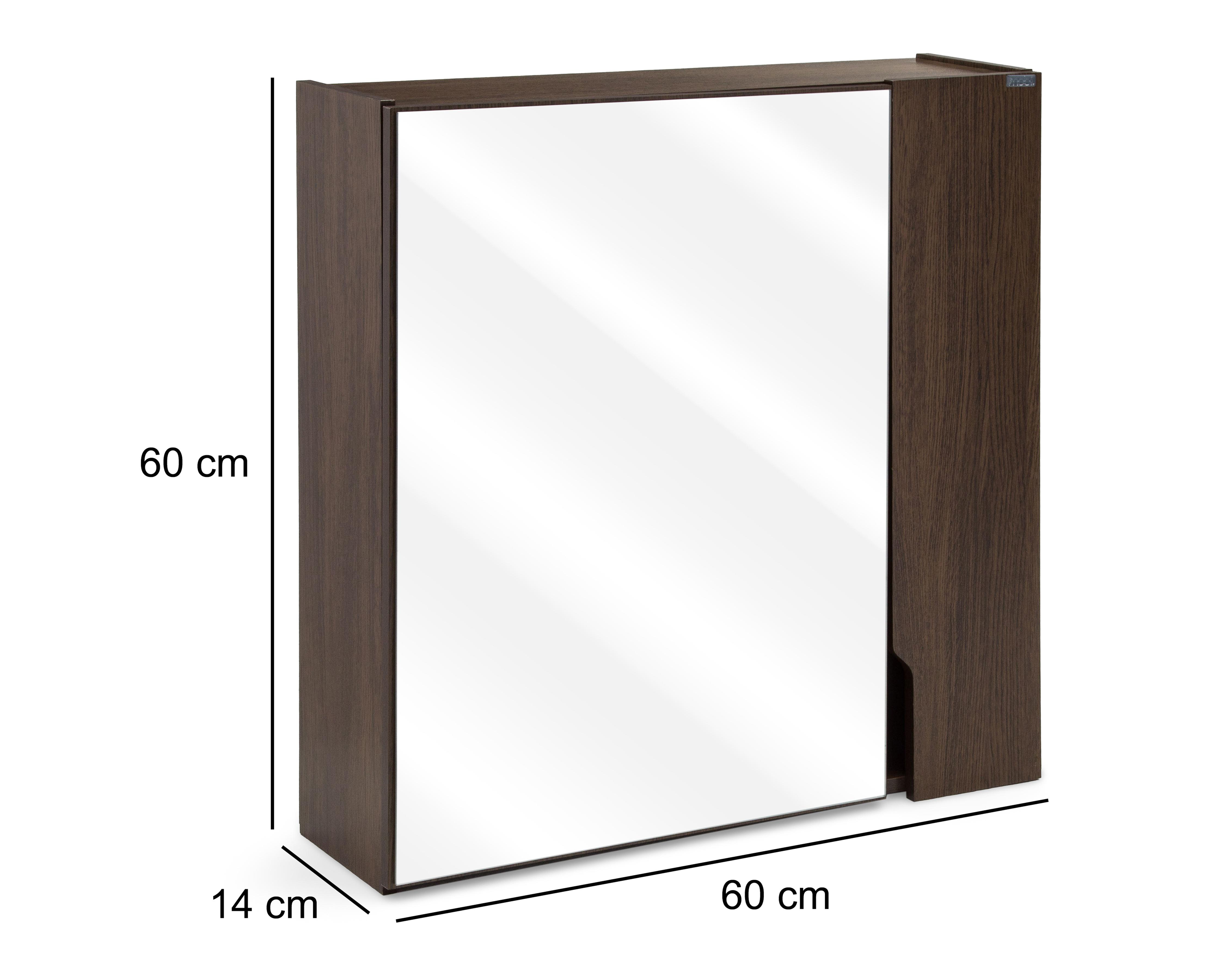 Foto 8 pulgar | Mueble para Baño Mobi Virginia Tabaco con Espejo
