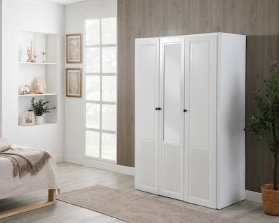 Foto 1 | Ropero de Madera con Espejo CMD Muebles Montecarlo Blanco 180 cm