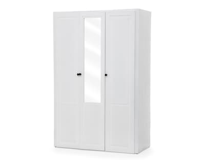 Foto 2 | Ropero de Madera con Espejo CMD Muebles Montecarlo Blanco 180 cm