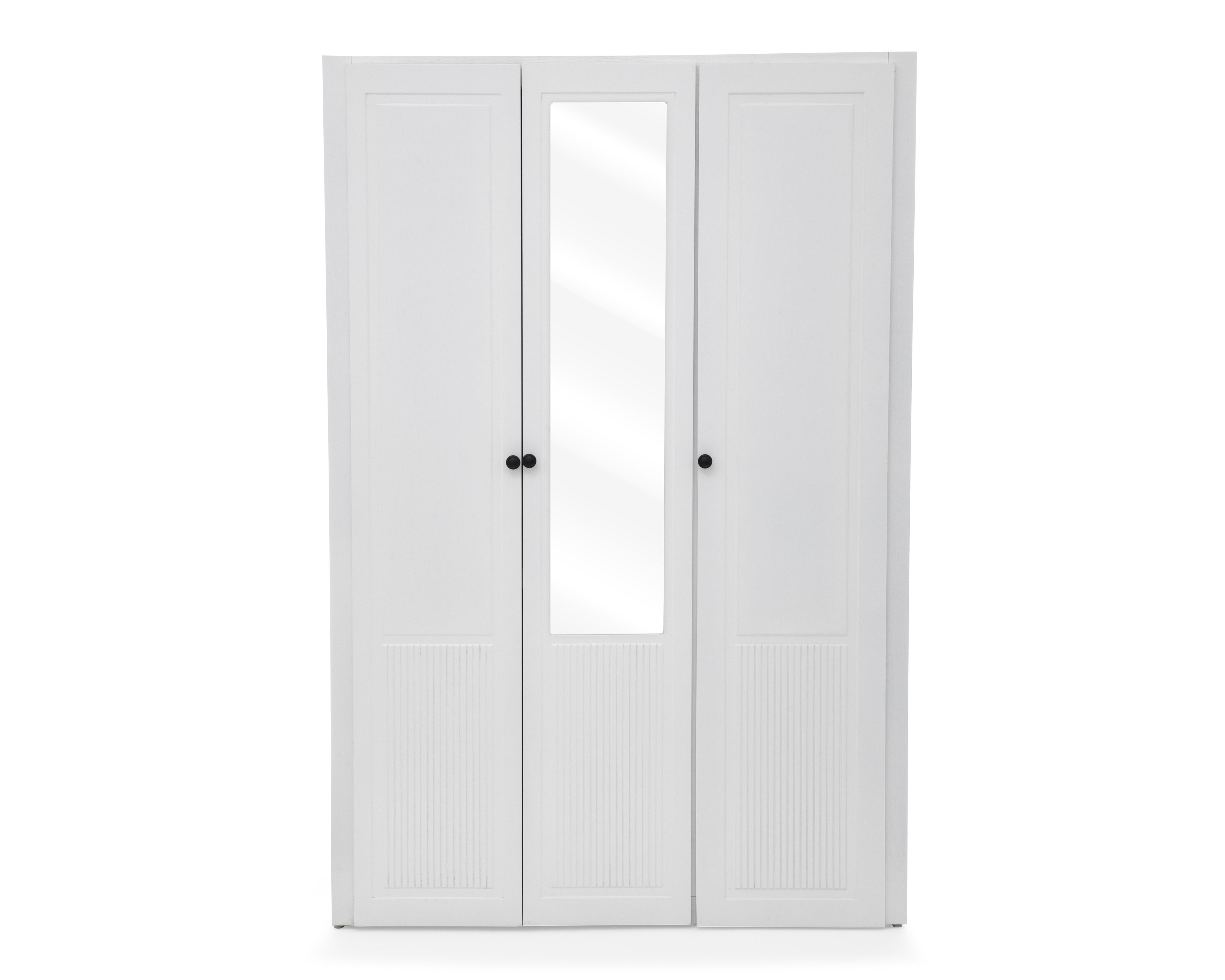 Foto 5 pulgar | Ropero de Madera con Espejo CMD Muebles Montecarlo Blanco 180 cm