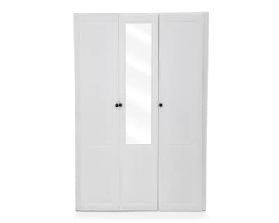 Foto 4 | Ropero de Madera con Espejo CMD Muebles Montecarlo Blanco 180 cm