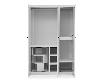 Foto 5 | Ropero de Madera con Espejo CMD Muebles Montecarlo Blanco 180 cm