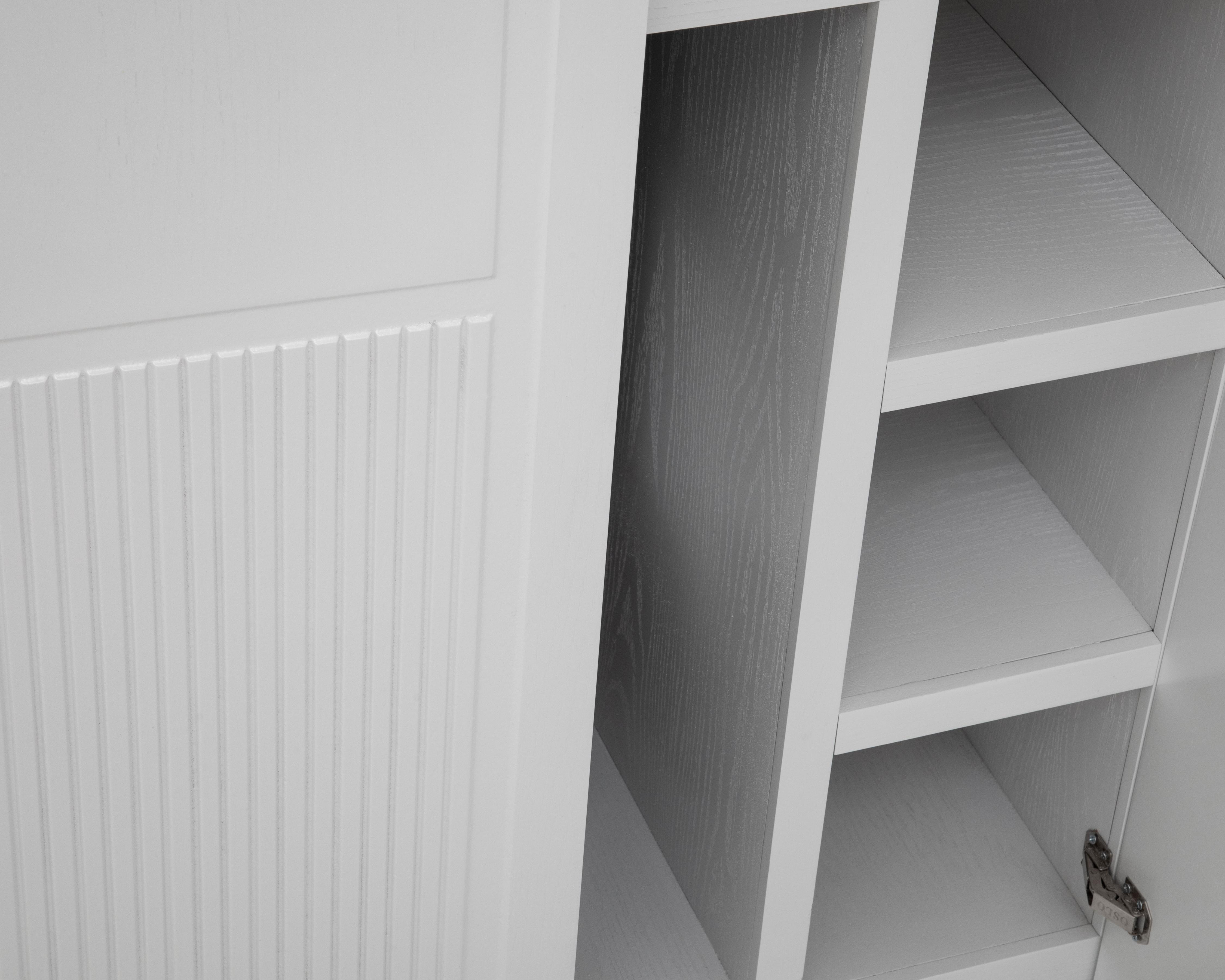 Foto 7 pulgar | Ropero de Madera con Espejo CMD Muebles Montecarlo Blanco 180 cm