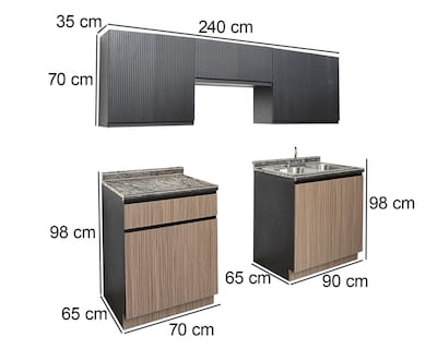 Foto 6 | Cocina Integral Julia Café 240 cm