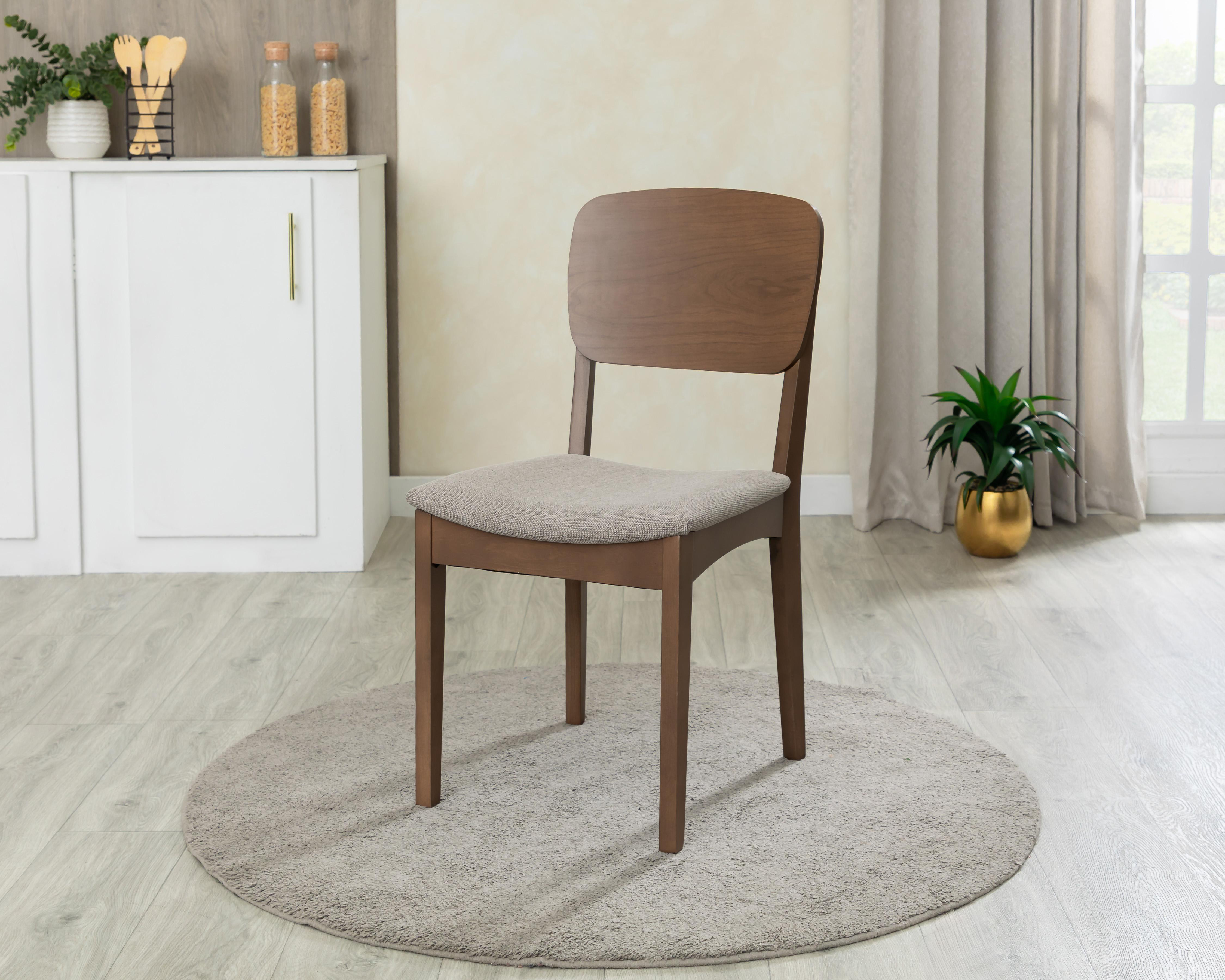 Silla de Madera Dimap Berna Nogal $1,699