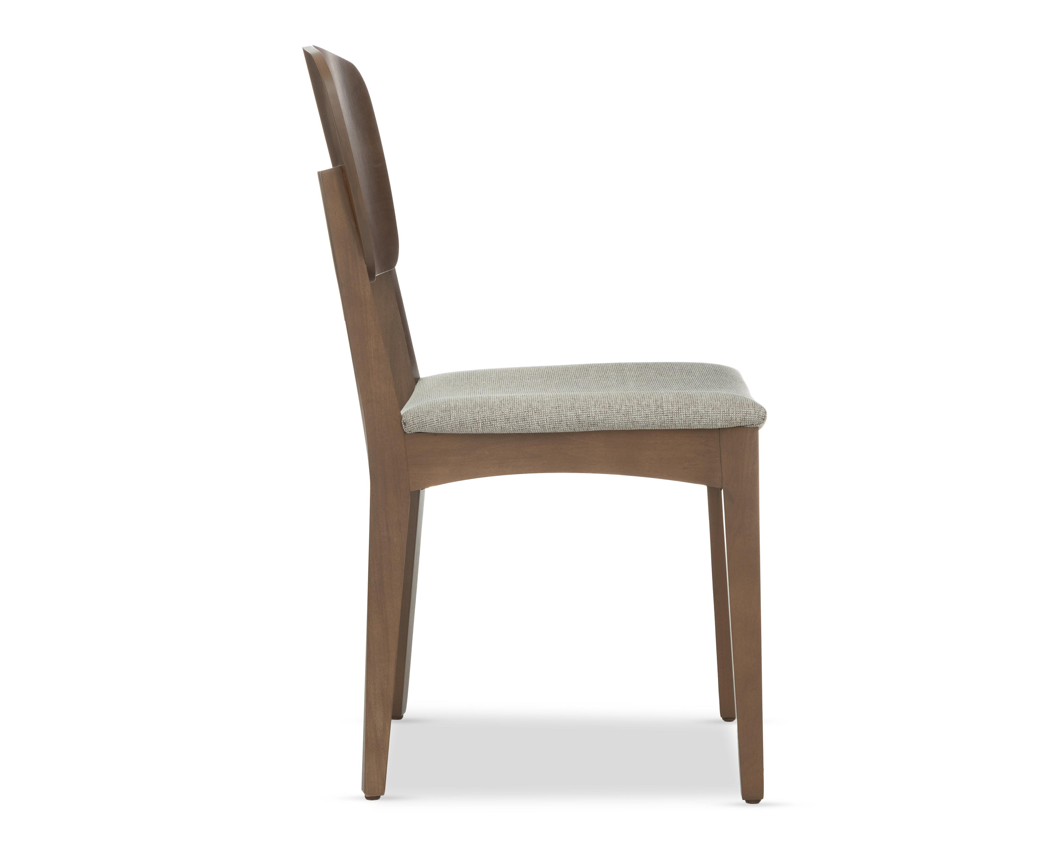 Foto 4 pulgar | Silla de Madera Dimap Berna Nogal