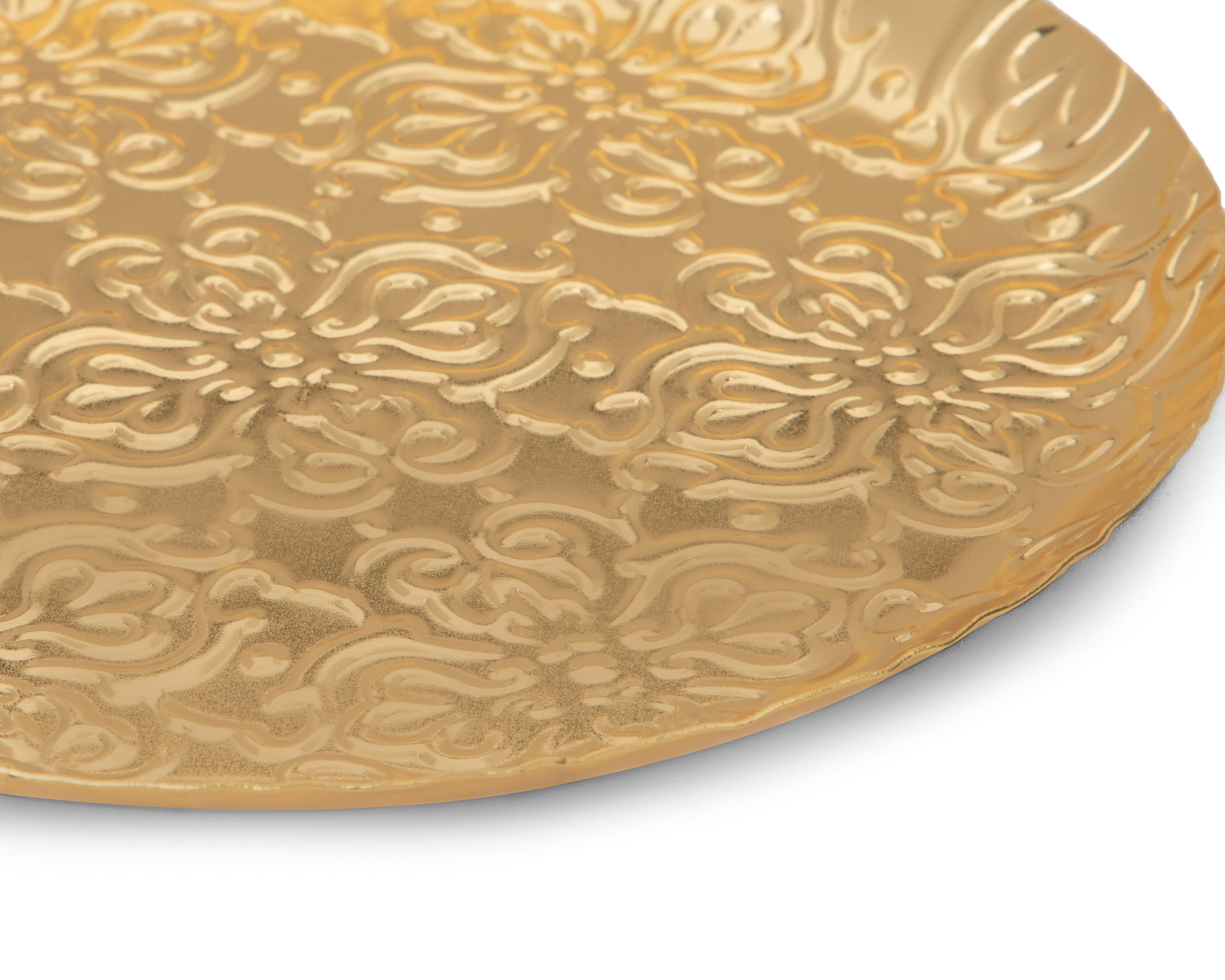 Foto 4 pulgar | Charola Decorativa Circular Gilby de Metal