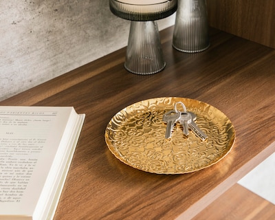 Foto 4 | Charola Decorativa Circular Gilby de Metal