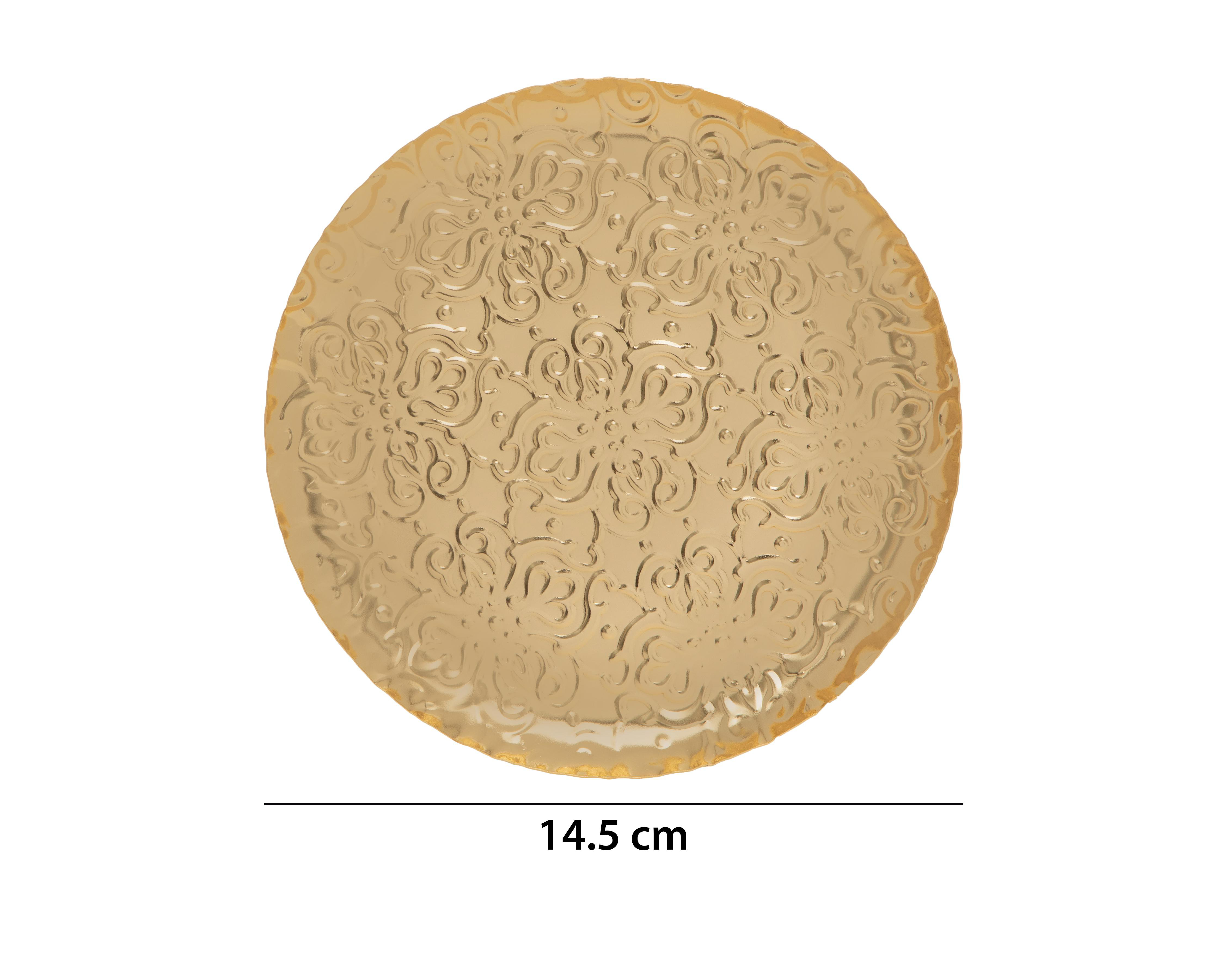 Foto 5 | Charola Decorativa Circular Gilby de Metal