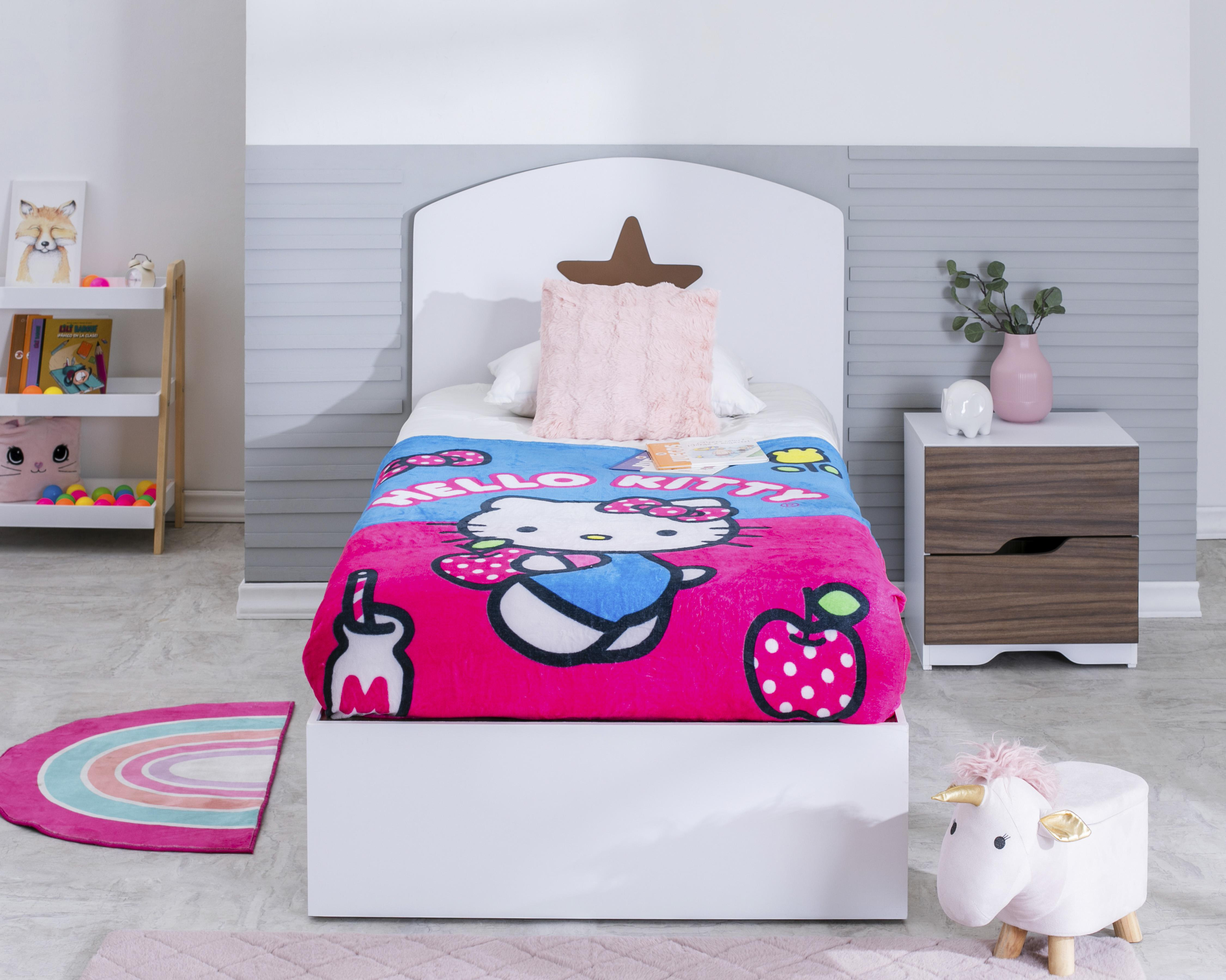 Cobertor Individual Providencia Hello Kitty Rosa