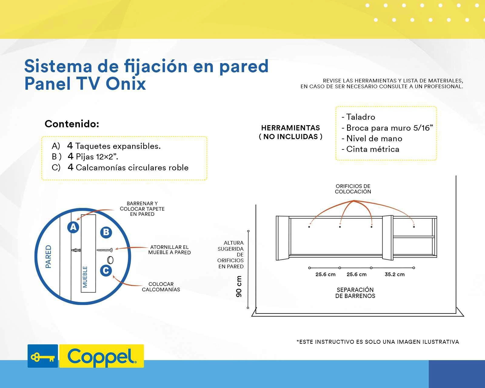 Foto 5 | Mueble para Televisión Mobi Onix Café