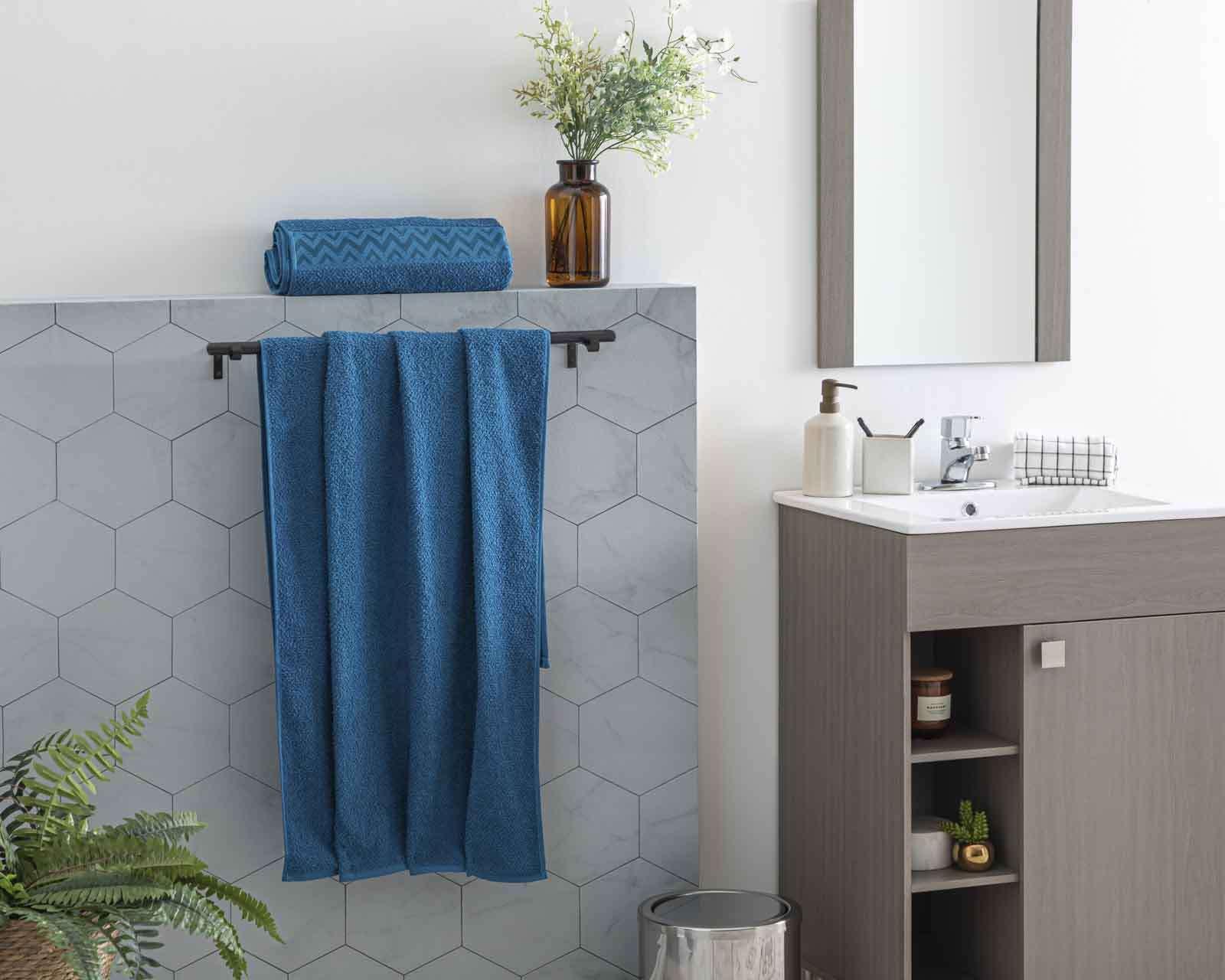 Foto 5 | Toalla de Medio Baño Valery Azul