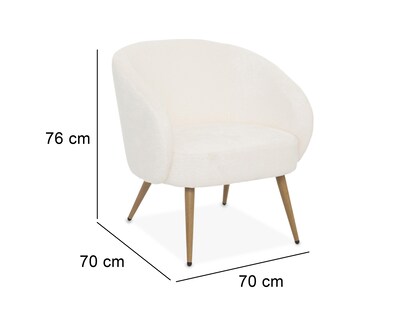 Foto 7 | Sillón ocasional Ikal perla blanca