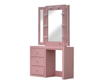 Foto 4 | Tocador Fantasy Rosa con Luz