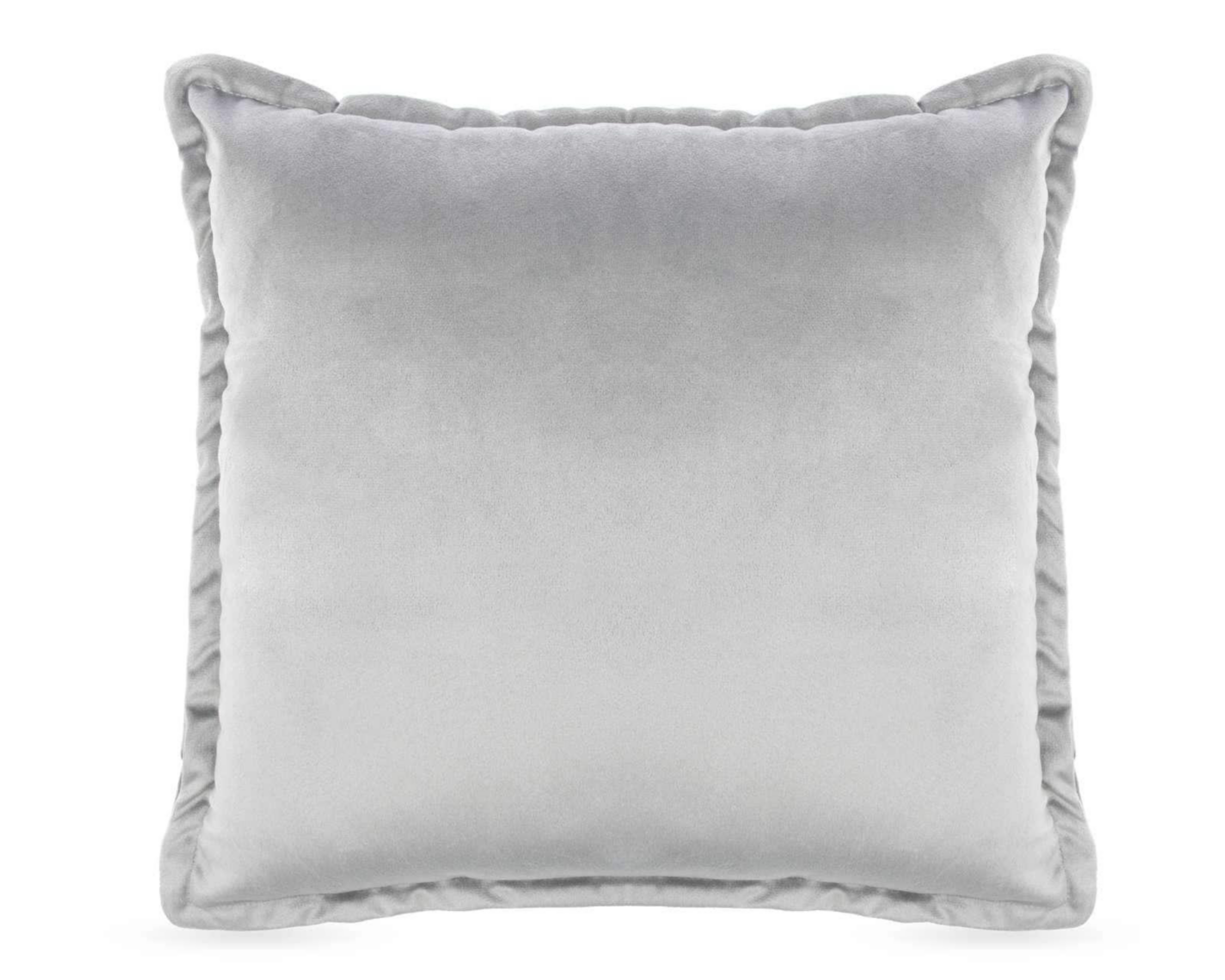 Cojín Decorativo Terciopelo Plata
