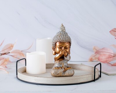 Foto 5 | Escultura de Buda Buden B de Resina