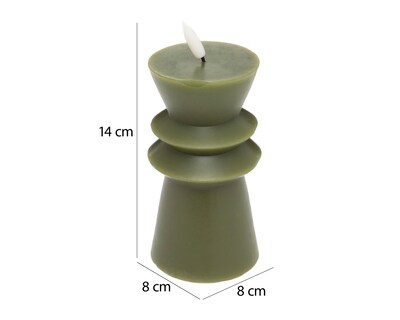 Foto 5 | Vela Led Decorativa Zeleny B