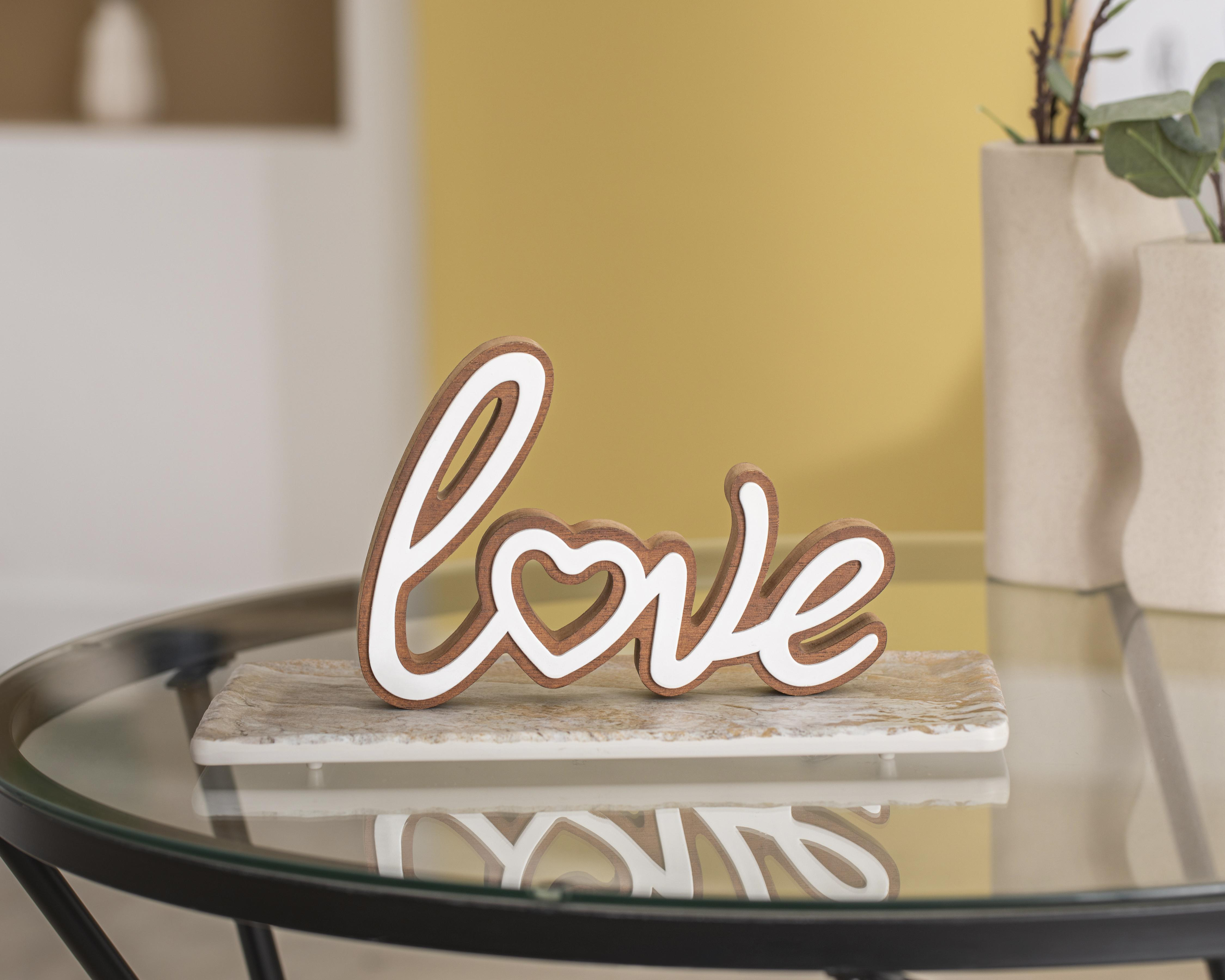 Foto 5 pulgar | Letrero Decorativo Lovy de Madera Industrializada