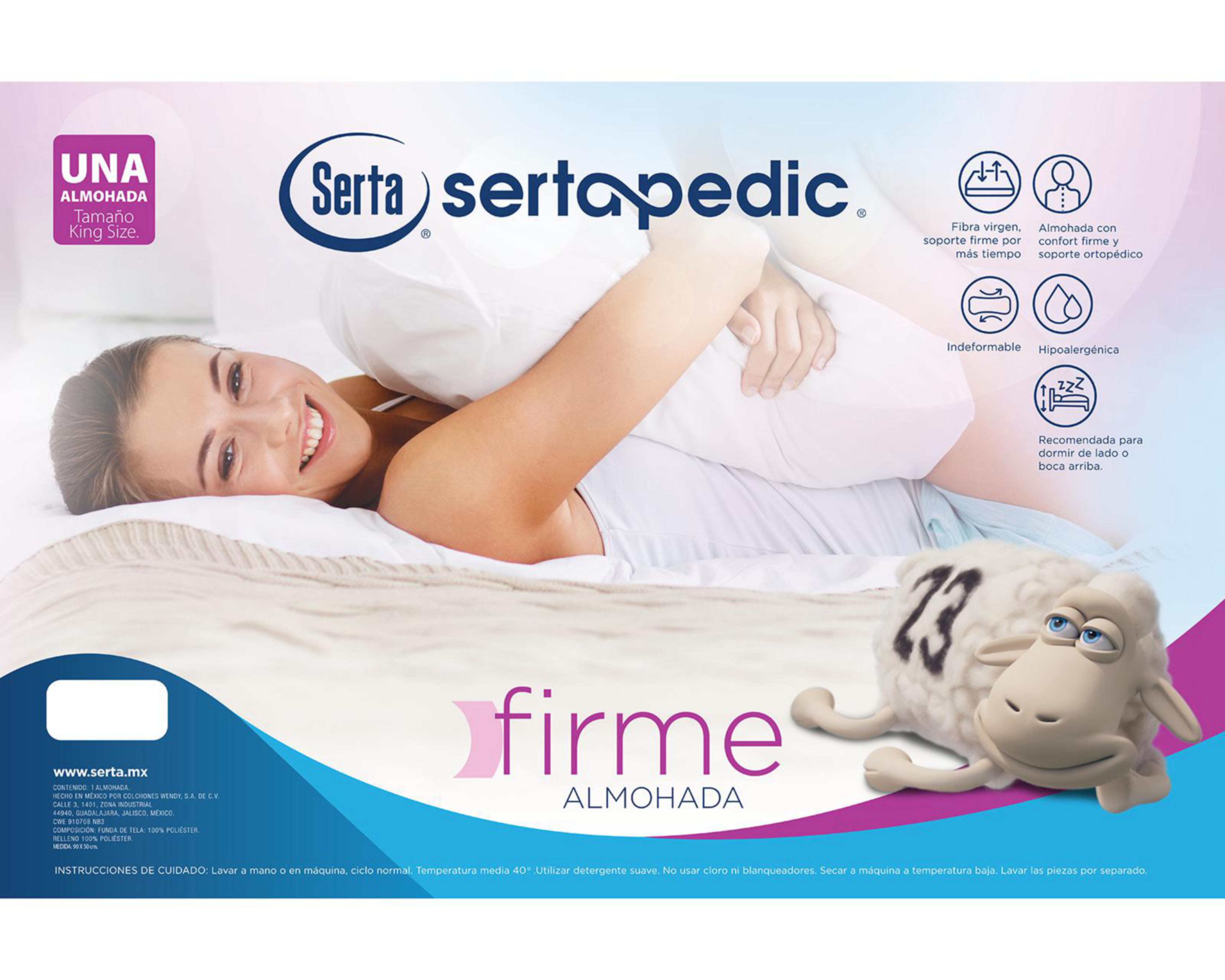 Foto 6 pulgar | Almohada Serta Sertapedic King Size Firme