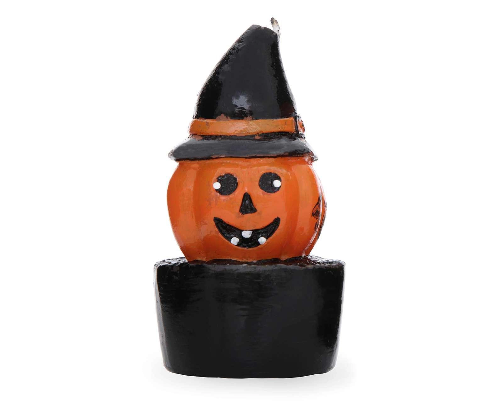 Foto 4 pulgar | Velas Calabaza Bruja
