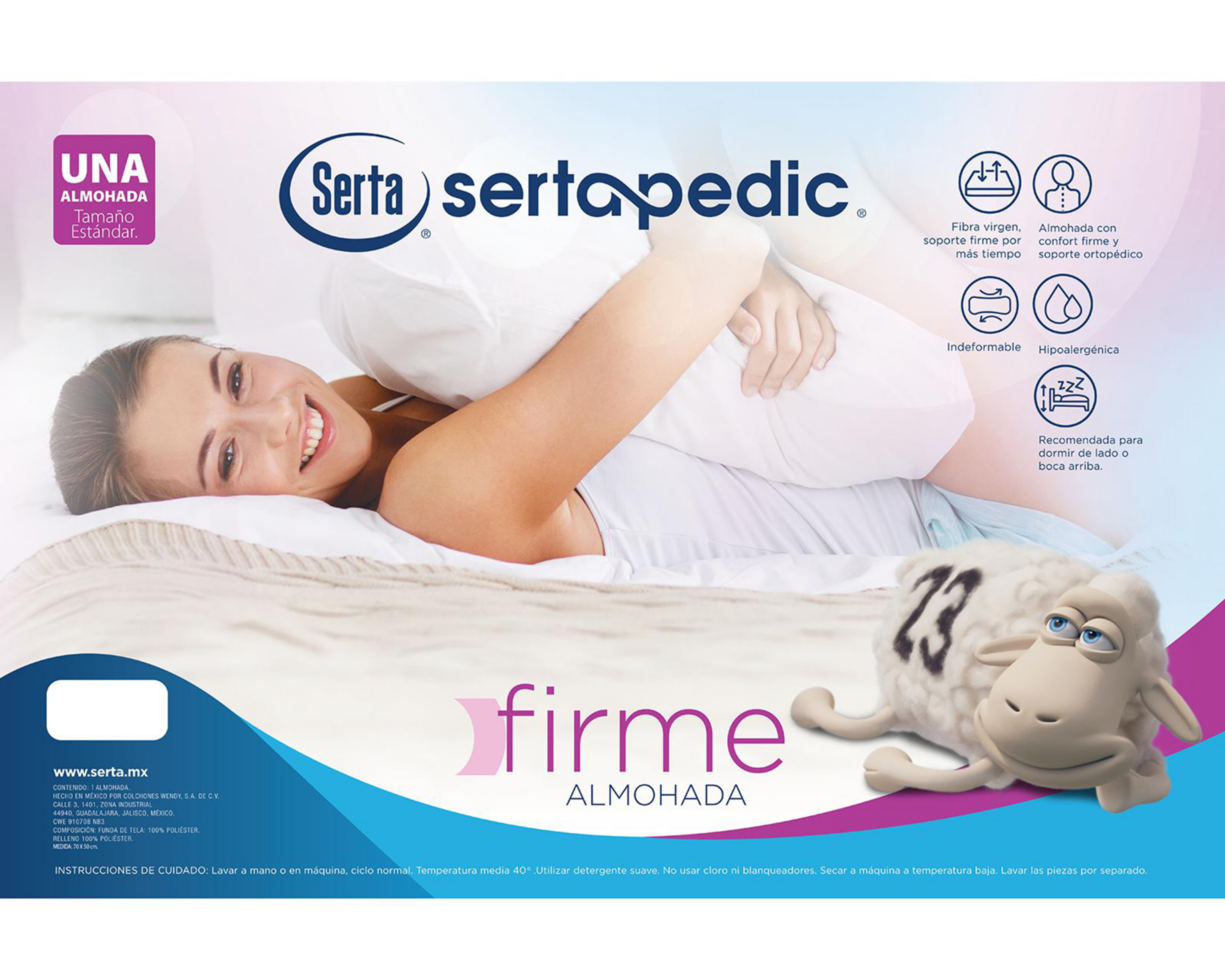 Foto 5 pulgar | Almohada Serta Sertapedic Estándar Firme