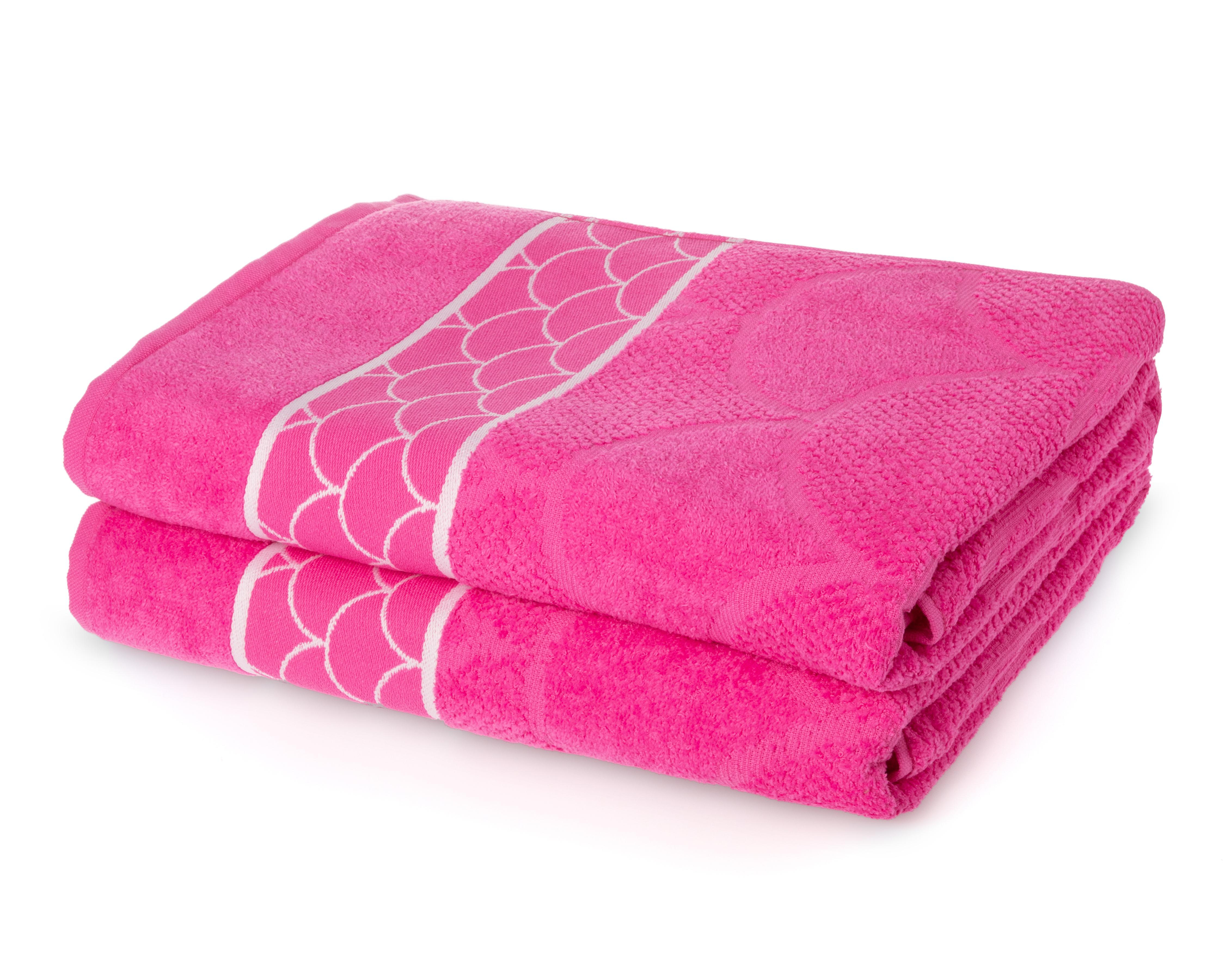 Toalla de Medio Baño Sola Textil Panal Nature Rosa 2 Piezas