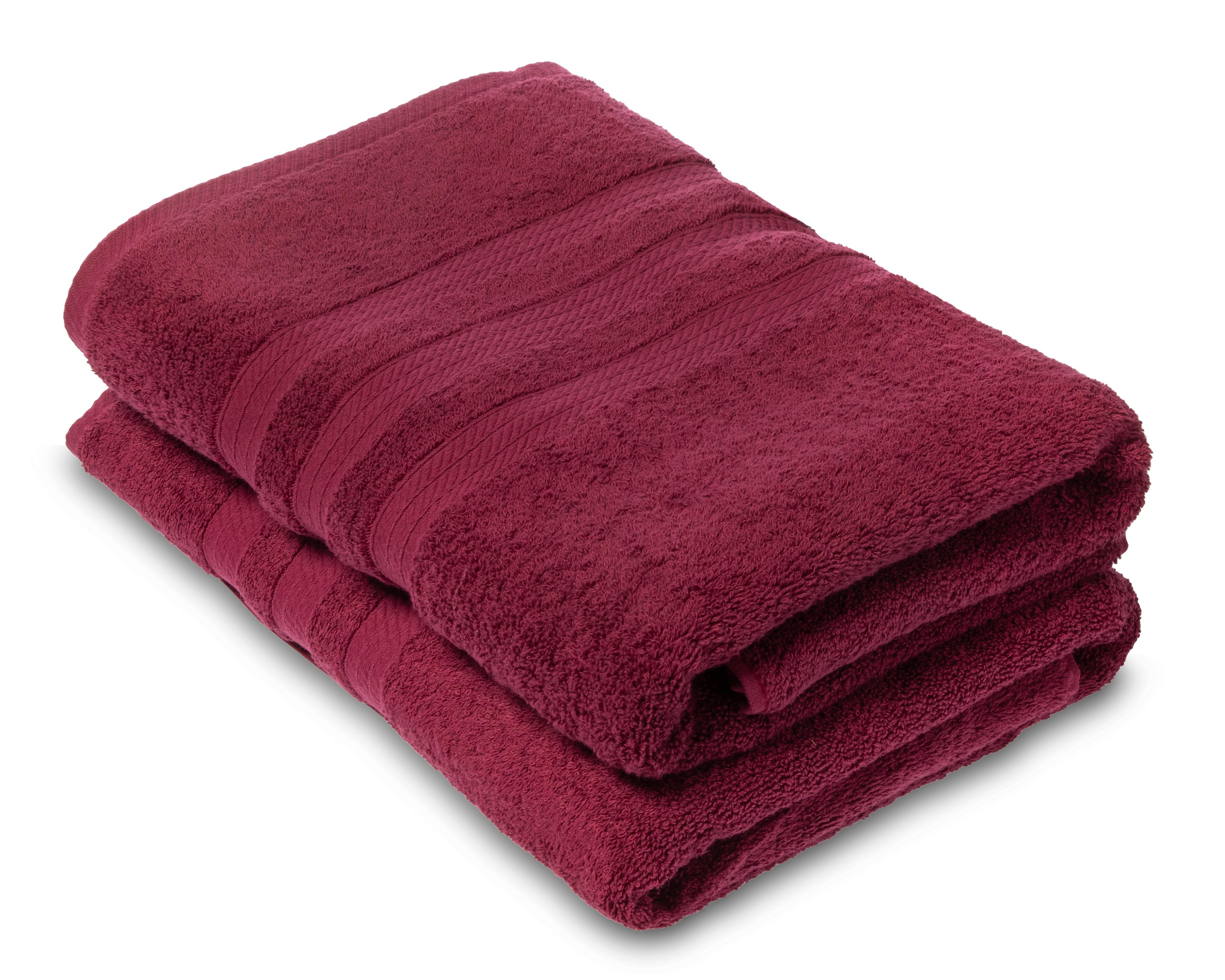 Toalla de Medio Baño Cottonella Soft Vino 2 Piezas