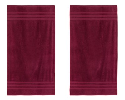 Foto 3 | Toalla de Medio Baño Cottonella Soft Vino 2 Piezas