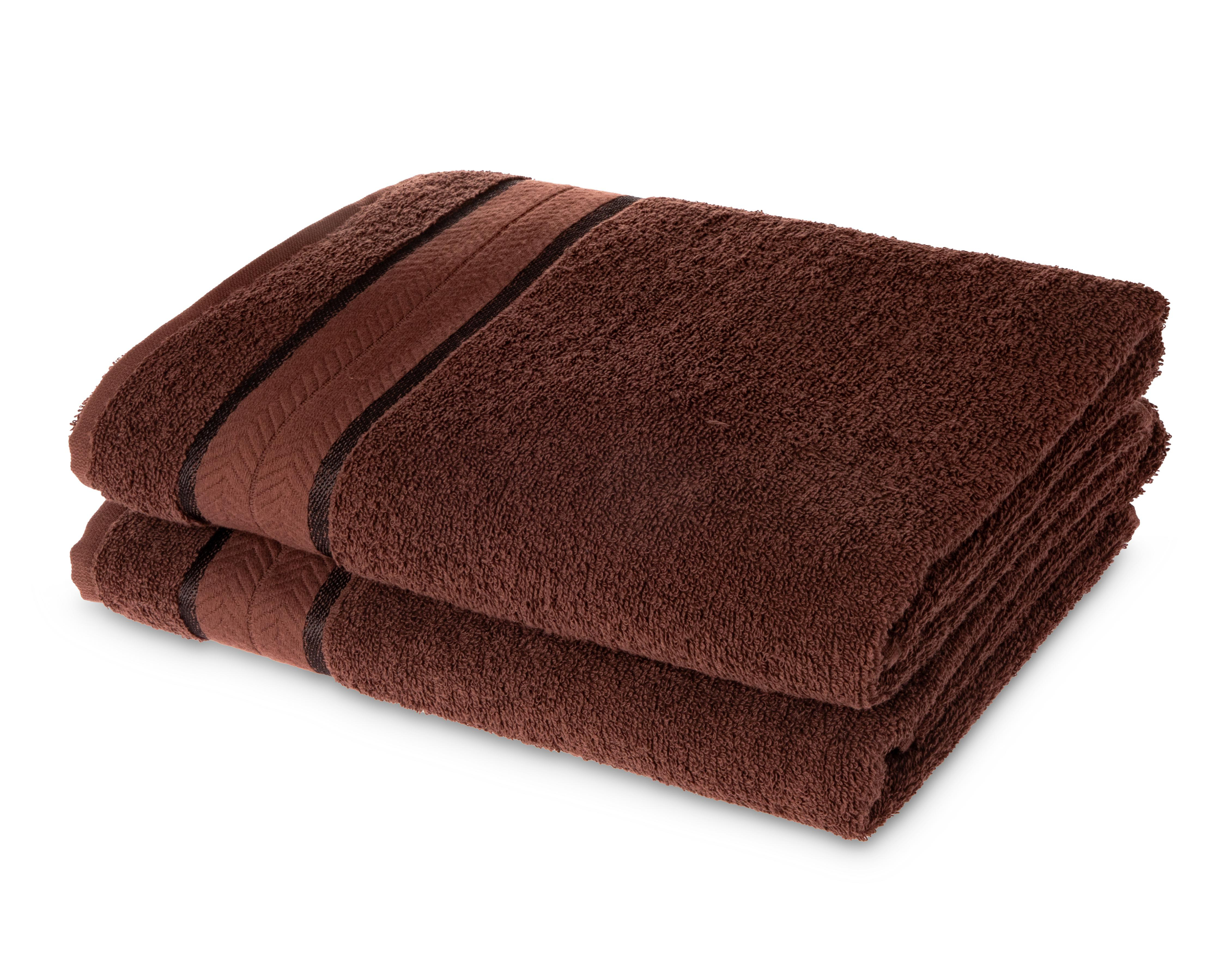 Toalla de Medio Baño Sola Textil Clarissa Café 2 Piezas $339