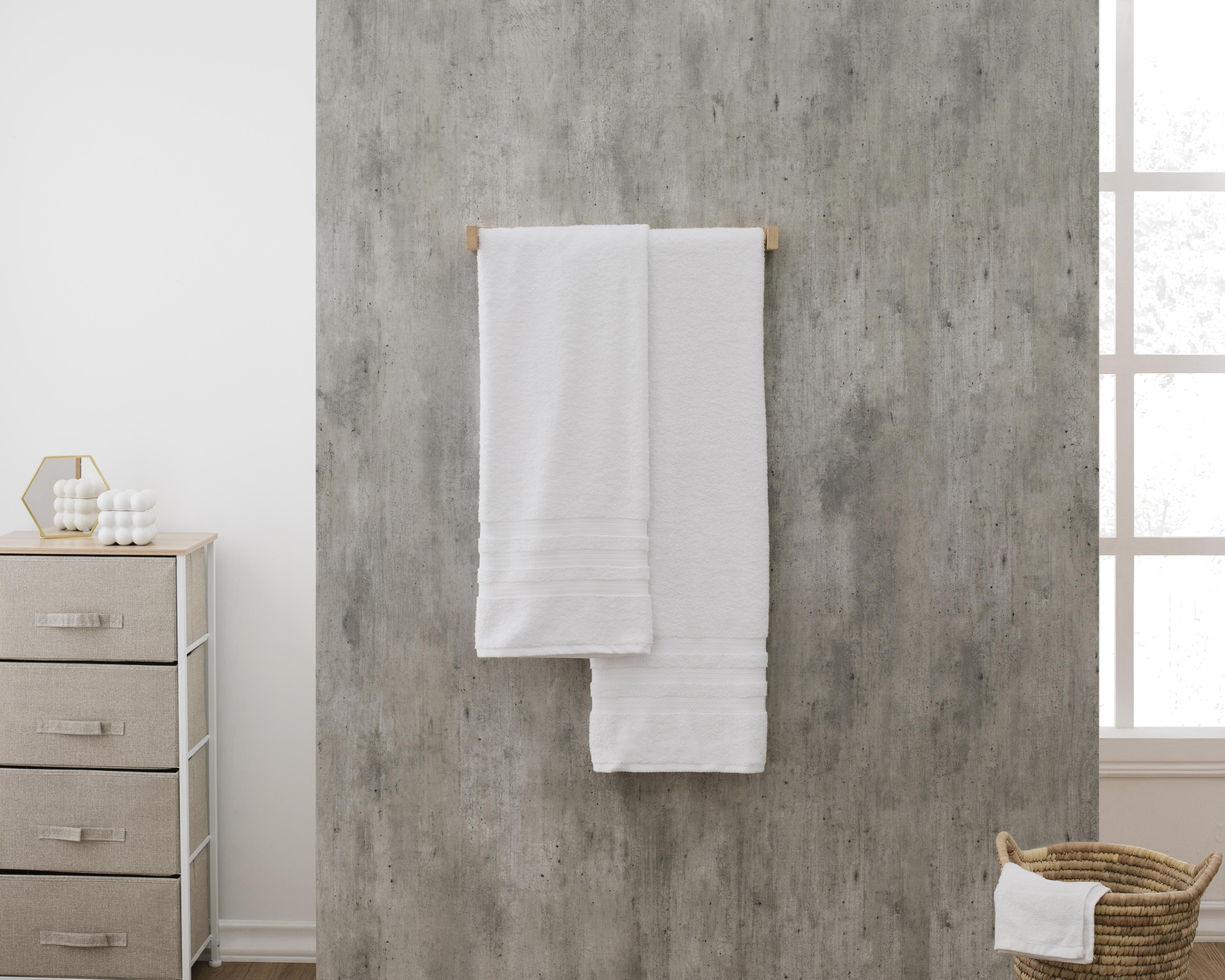 Foto 4 | Toalla de Medio Baño Cottonella Rivello Price Smart Blanco 2 Piezas