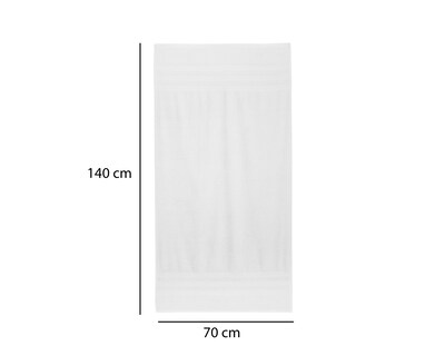 Foto 5 | Toalla de Medio Baño Cottonella Rivello Price Smart Blanco 2 Piezas