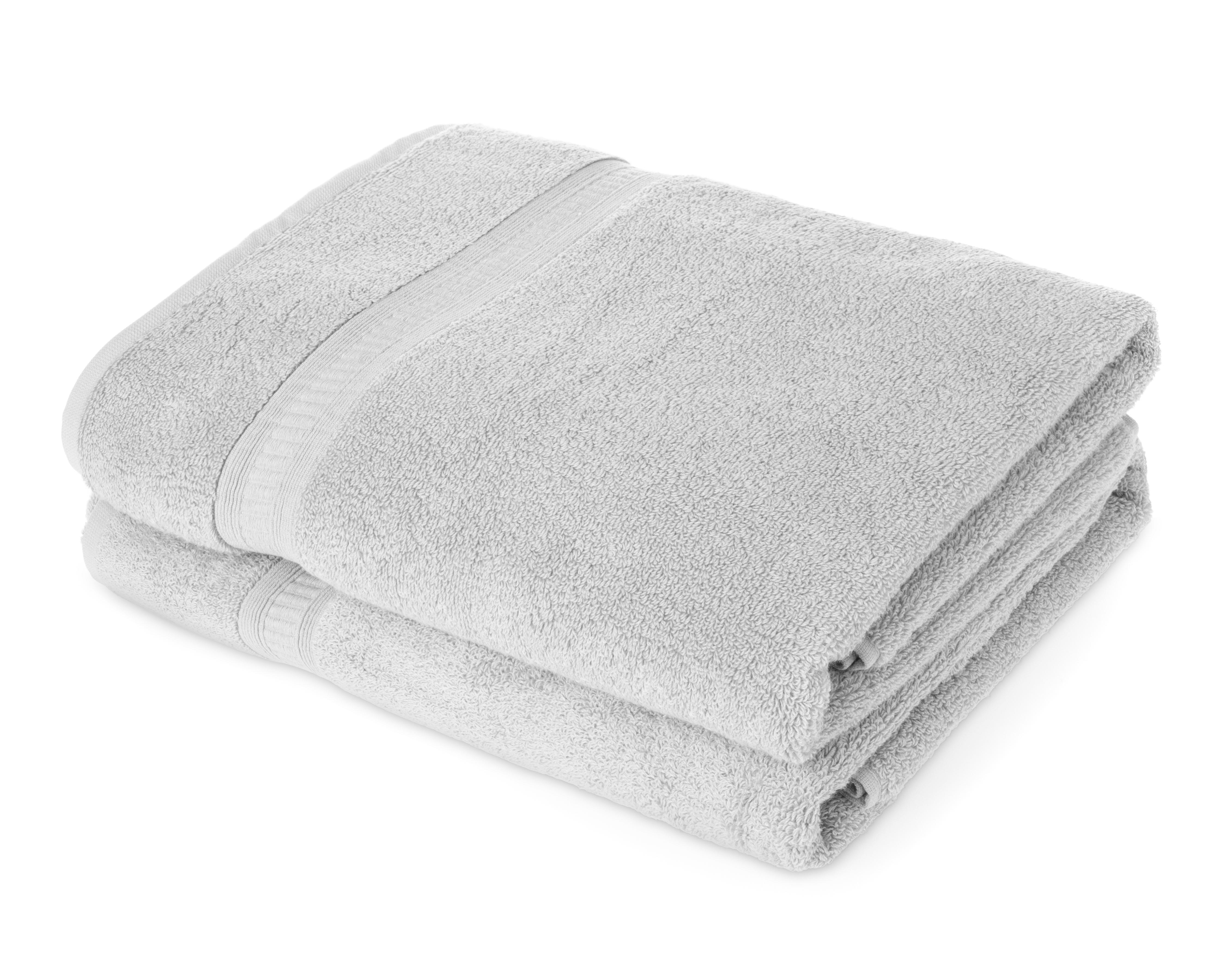 Toalla de Medio Baño Sola Textil Chloe Gris 2 Piezas