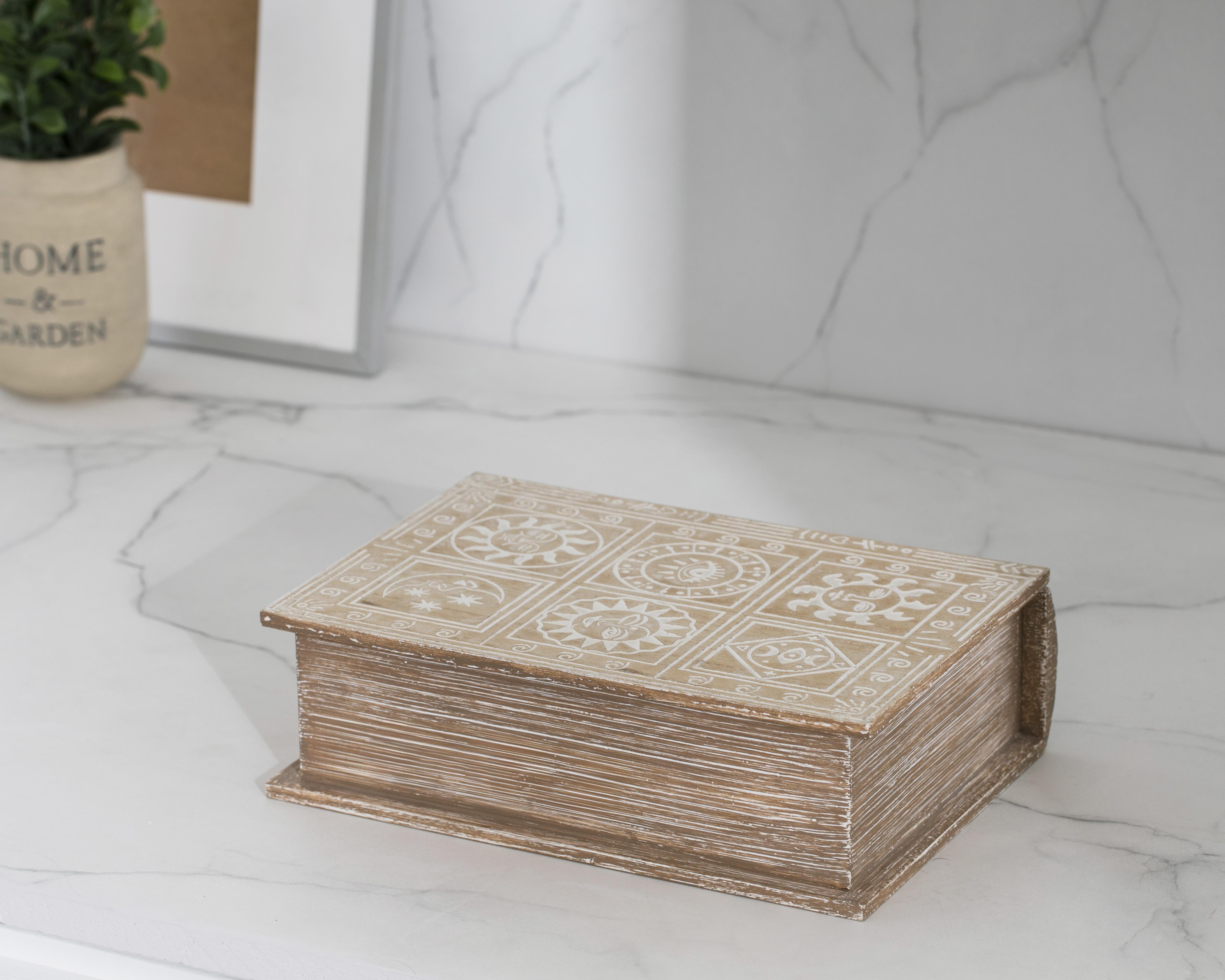 Foto 5 | Escultura de Libro Tonalli de Madera