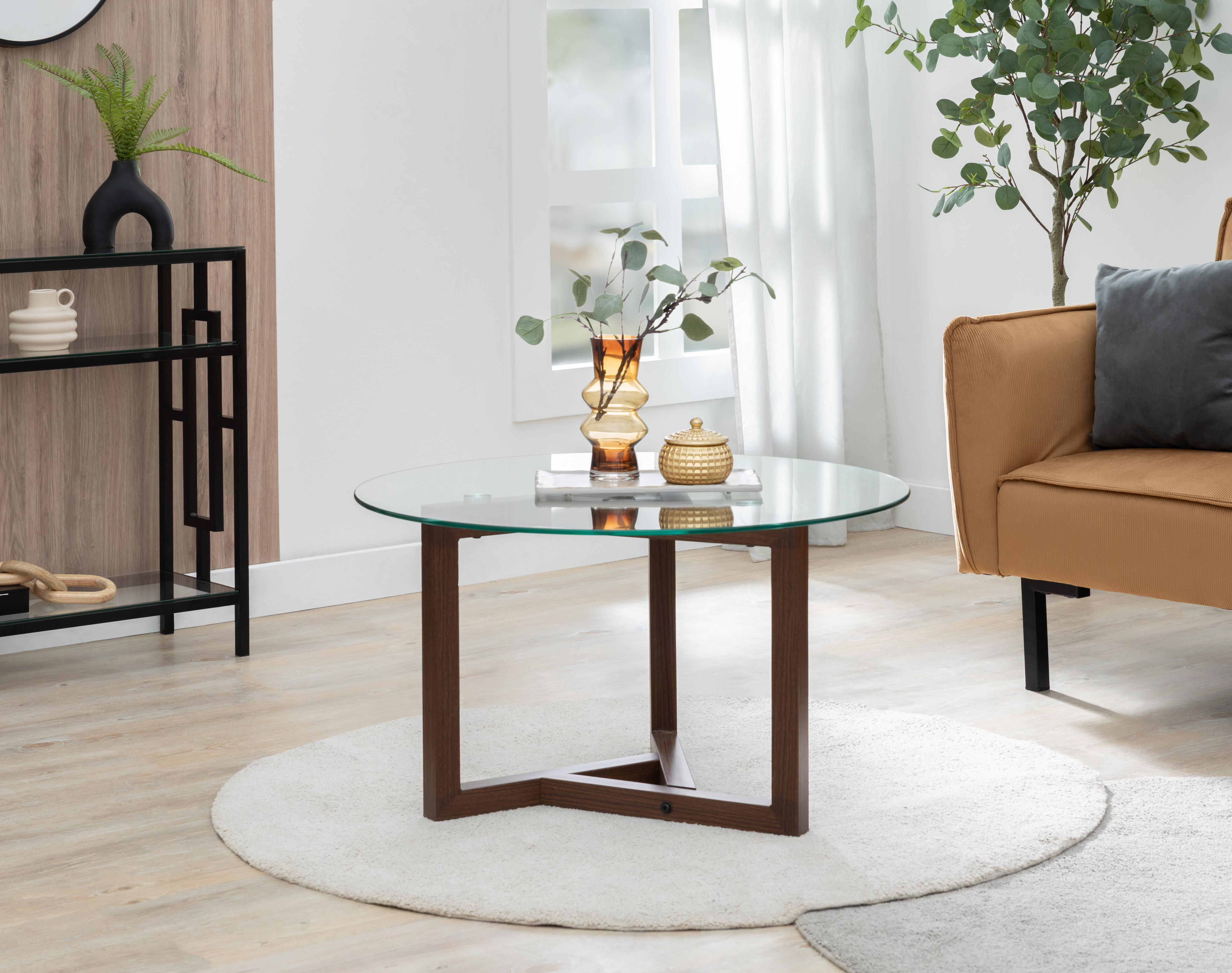 Mesa de Centro para Sala Ikal de Vidrio Cristel $2,199