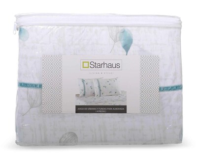 Foto 5 | Sábanas Starhaus 4 Piezas