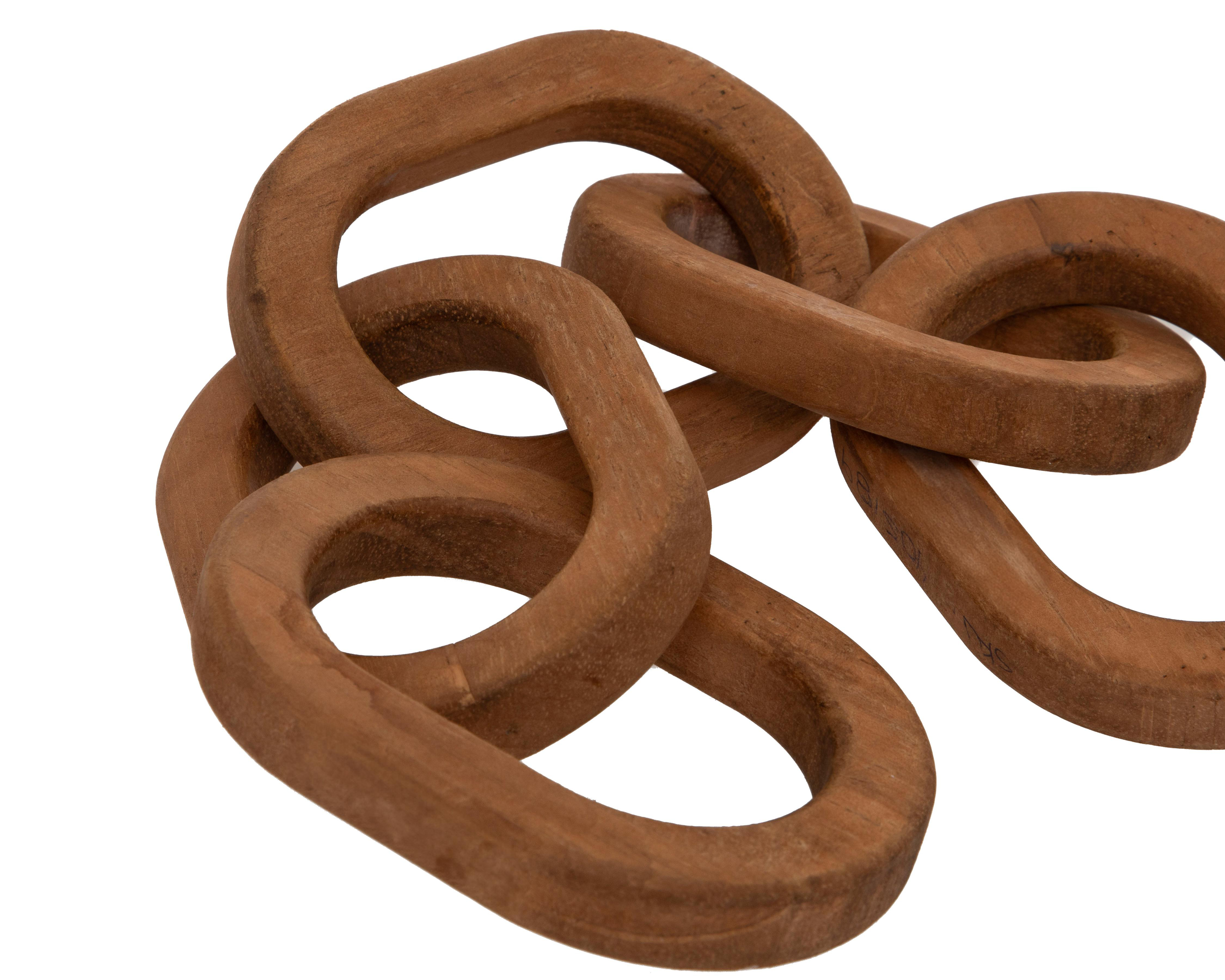 Foto 4 pulgar | Escultura de Cadena Chain L de Madera